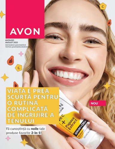 Catalog Avon - Minibrosura valabil din 01.08. până pe 31.08.