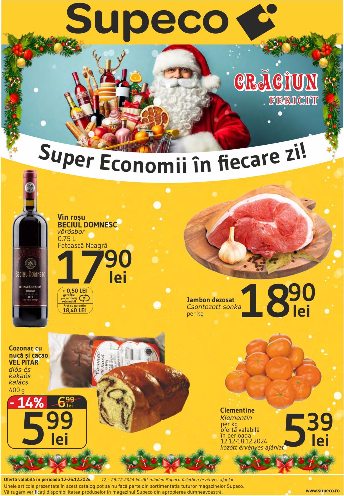 Catalog Supeco - Bilingv valabil din 12.12. - 26.12.