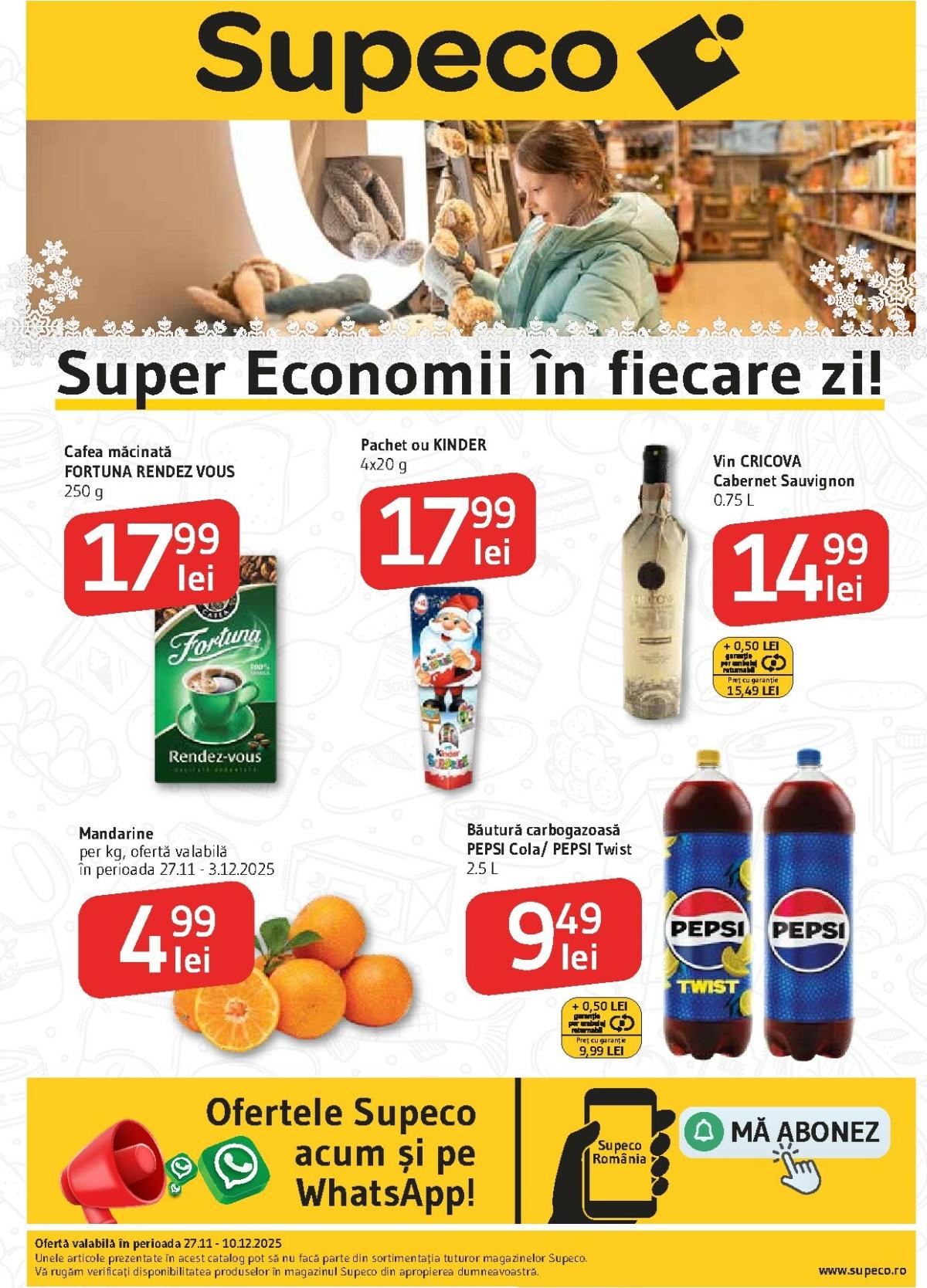 Catalog Supeco online – oferte valabile din 27.11.
