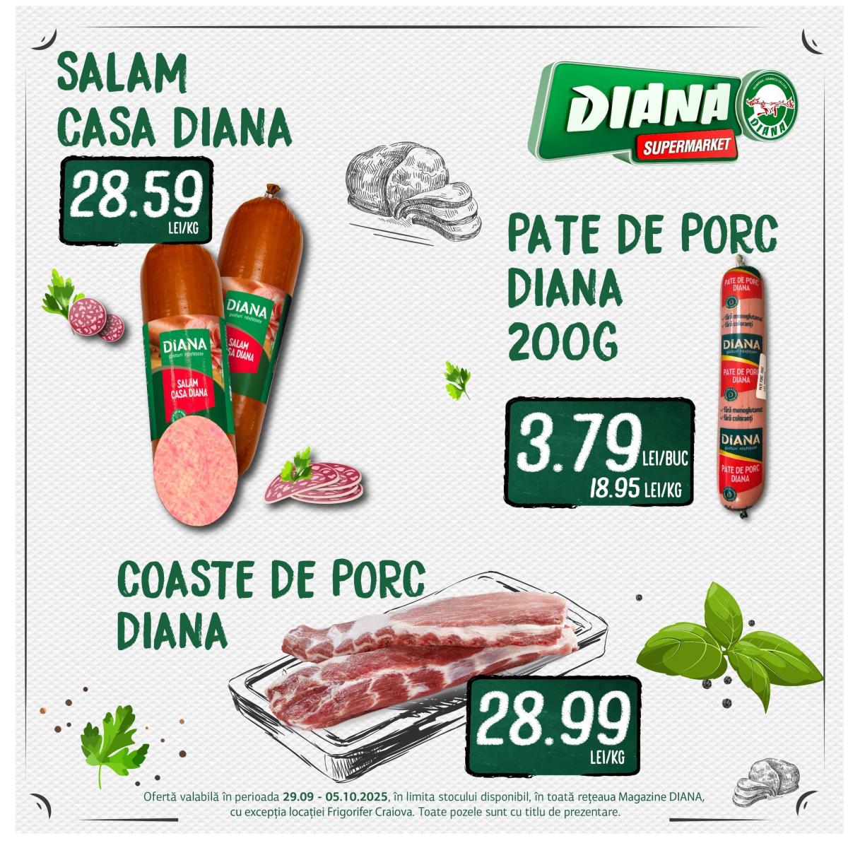Catalog Diana - Salam Afumat online – oferte valabile din 29.09.