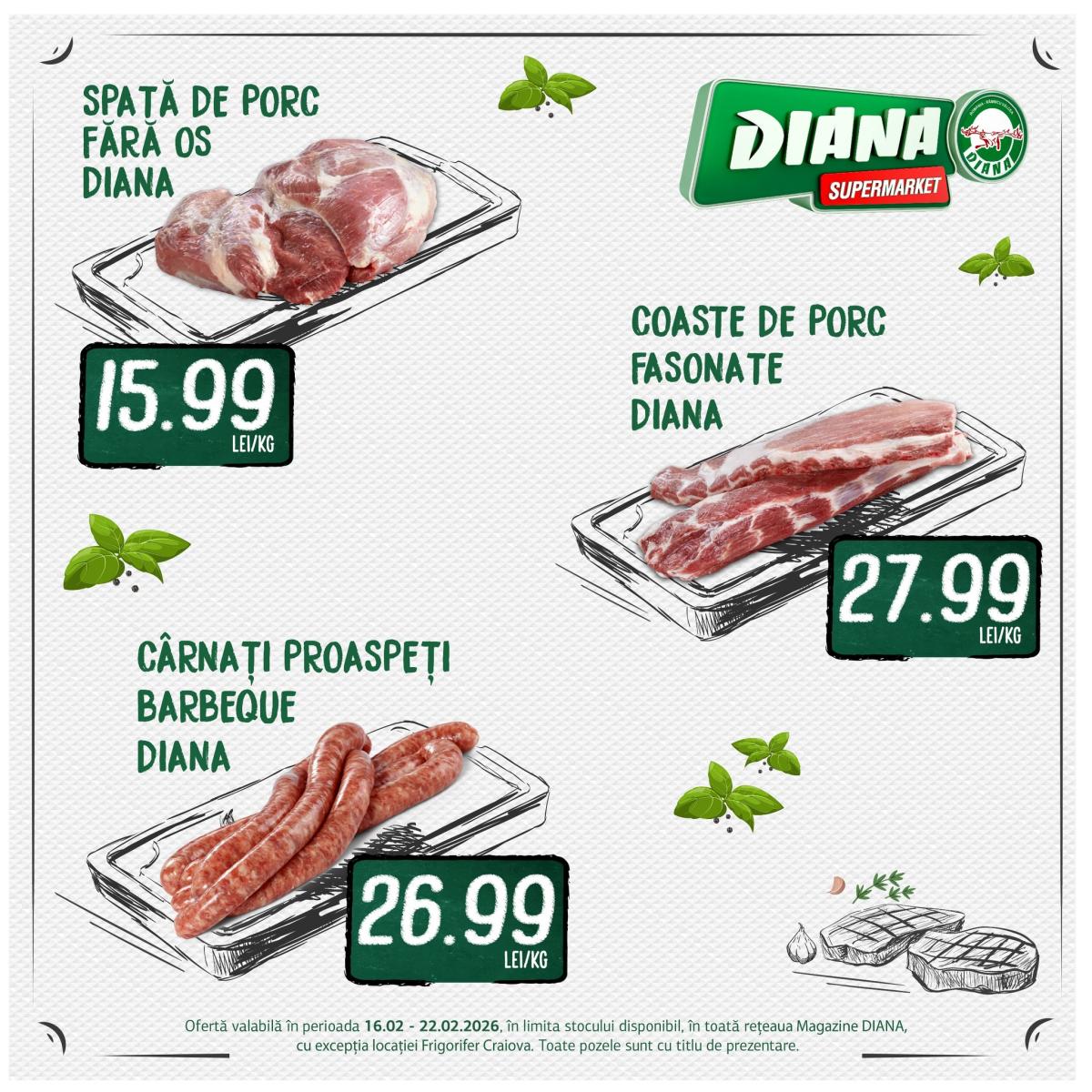 Catalog Diana - Carne online – oferte valabile din 16.02.2026