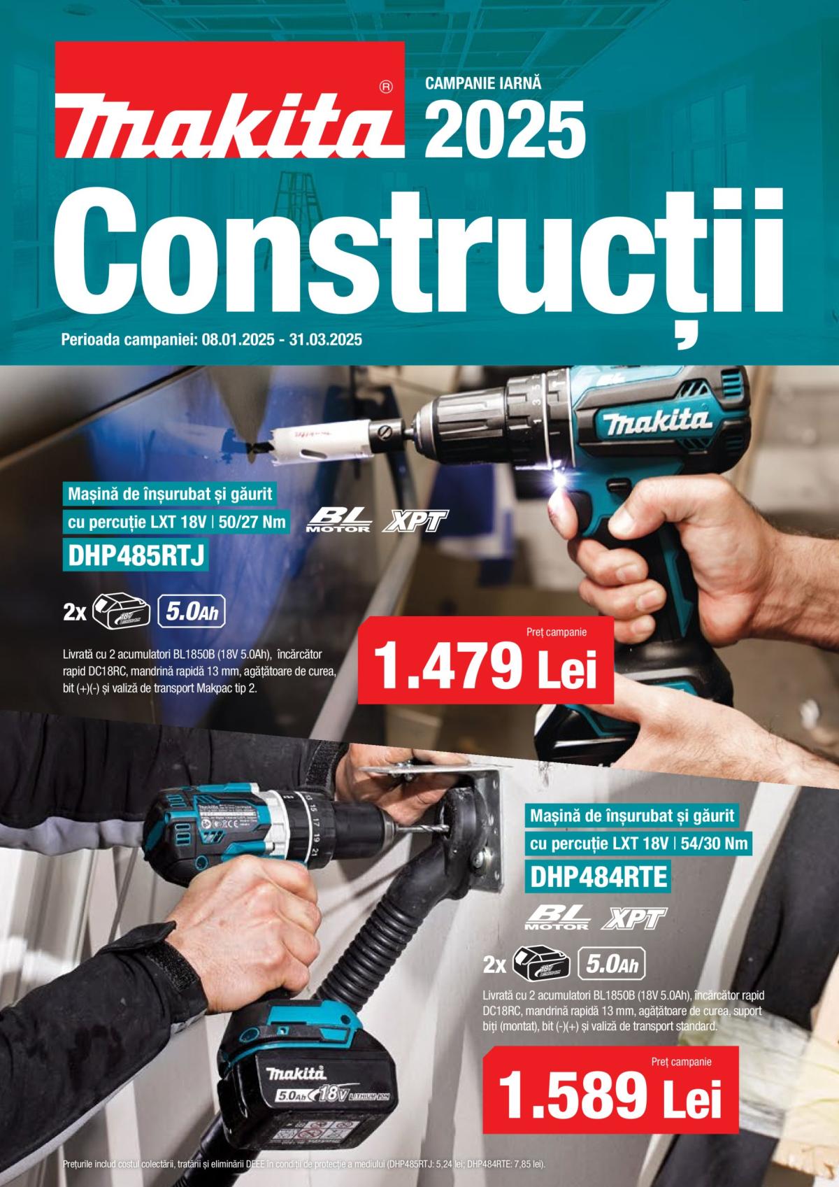 Catalog Makita - Campanie Construcții Iarnă valabil din 08.01. - 31.03.