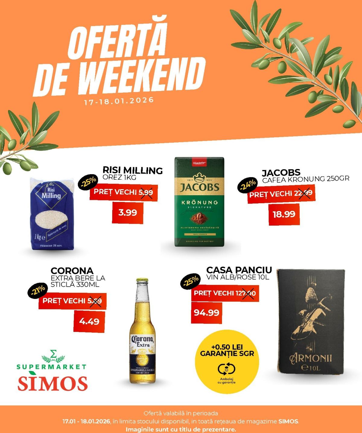 Catalog Simos - Weekend online – oferte valabile din 17.01.