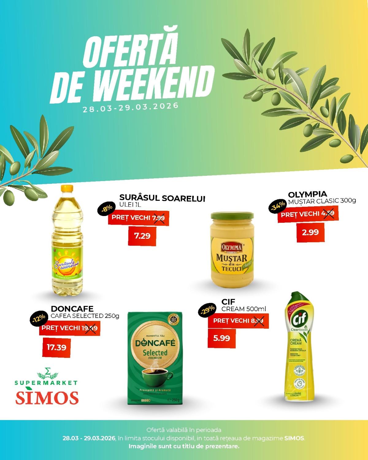 Catalog Simos - Weekend online – oferte valabile din 28.03.2026