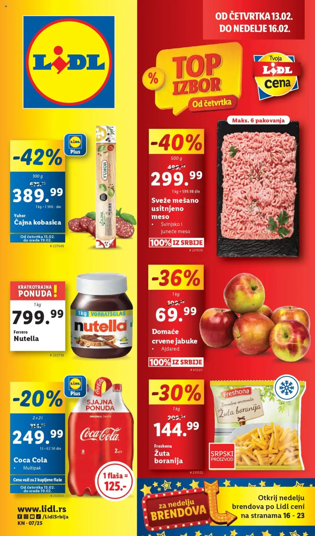 Lidl katalog - najnovije akcije 13.02.2025 - 19.02.2025