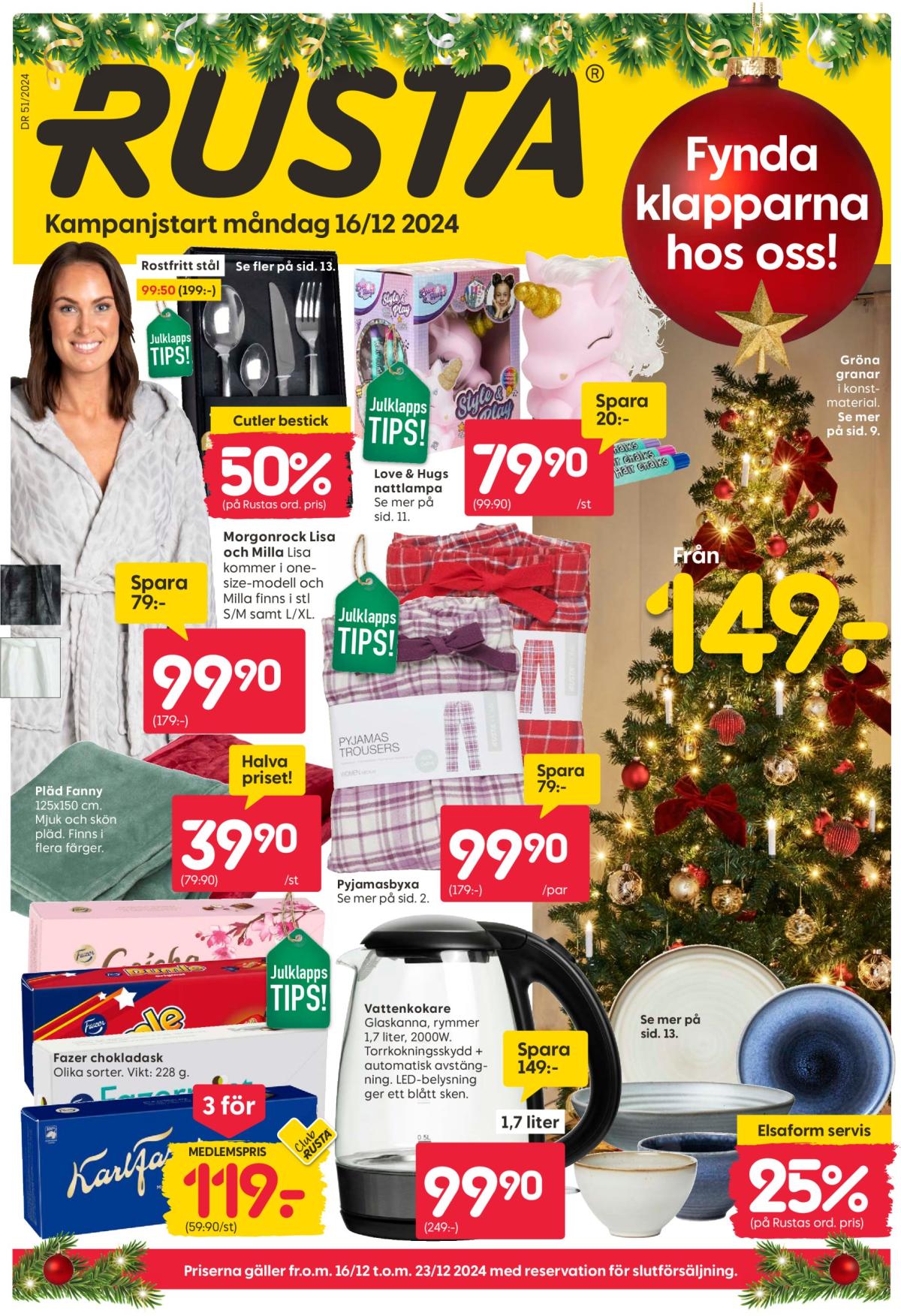 Rusta-reklambladet giltigt från 16/12 - 23/12