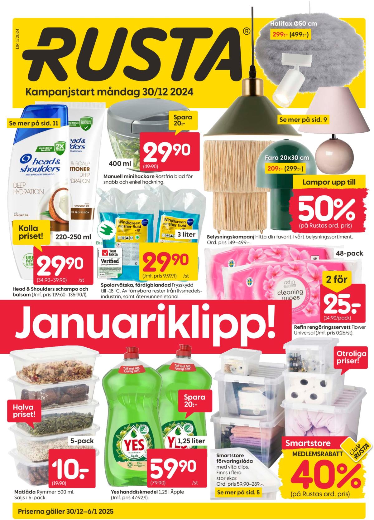 Rusta-reklambladet giltigt från 30/12 - 06/01