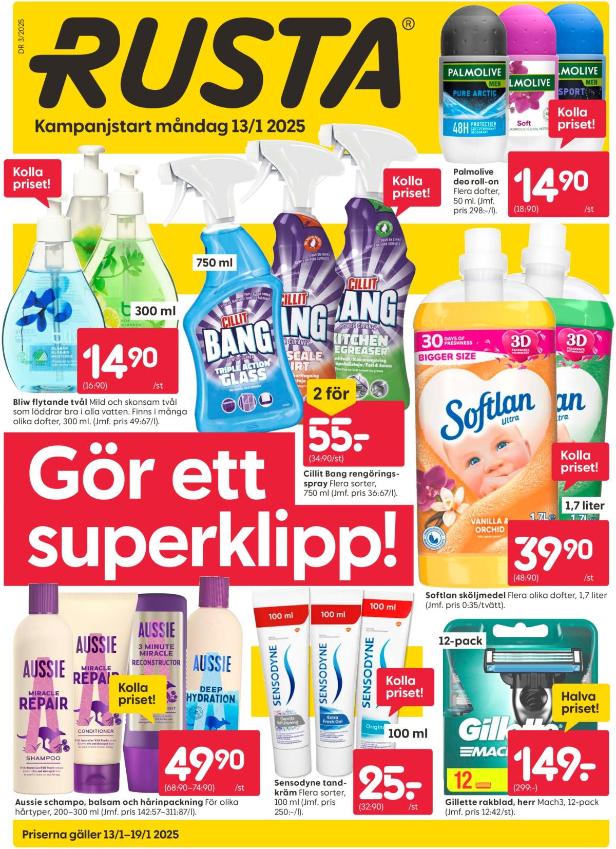 Rusta-reklambladet giltigt från 13/01 - 19/01