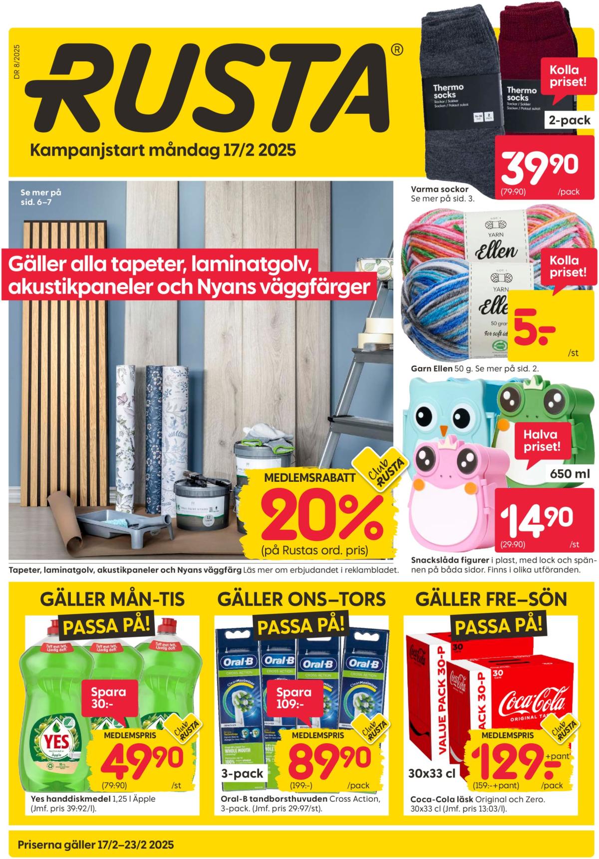 Rusta-reklambladet giltigt från 17/02 - 23/02