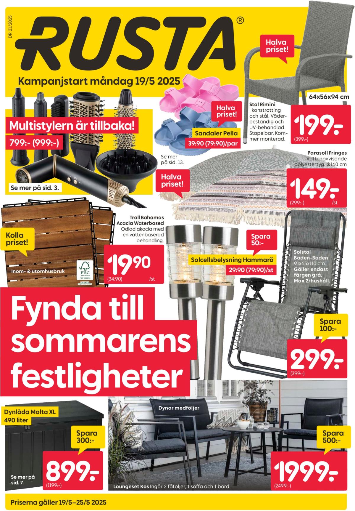 Rusta-reklambladet giltigt från 19/05 - 25/05