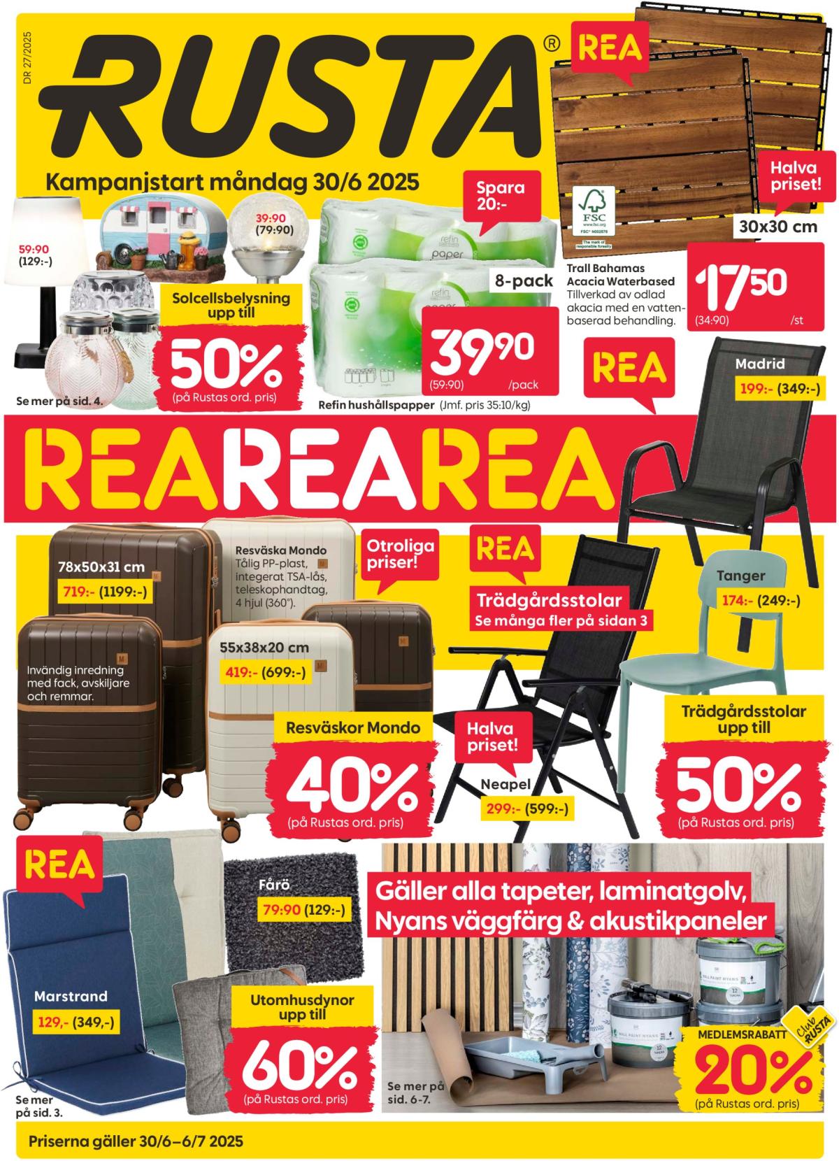 Rusta-reklambladet giltigt från 30/06 - 06/07