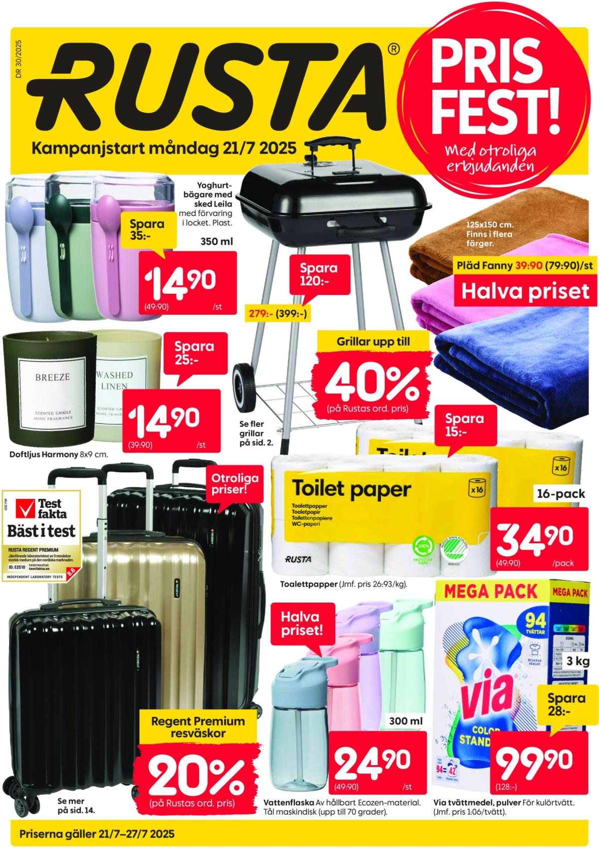 Rusta-reklambladet giltigt från 21/07 - 27/07