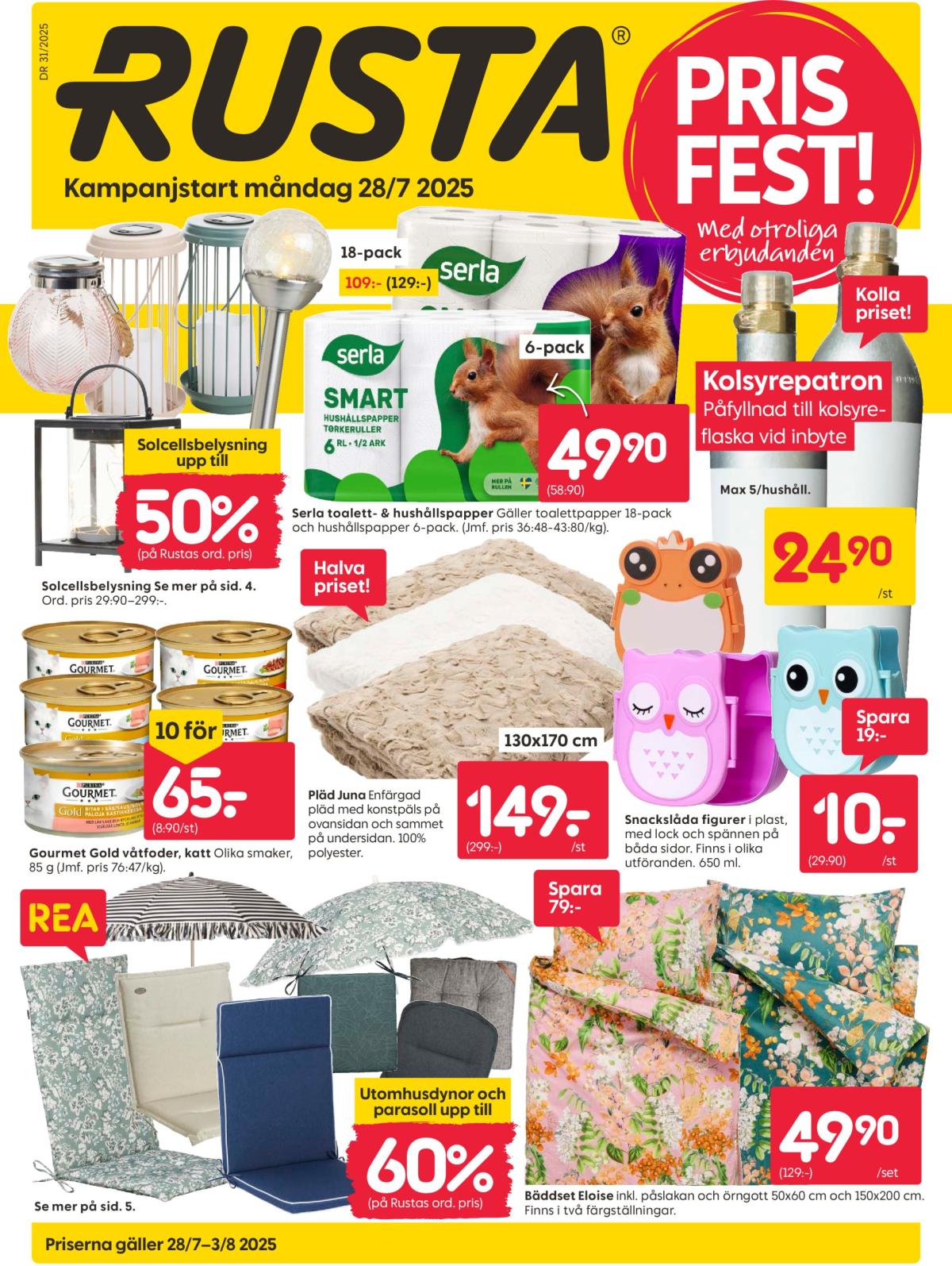 Rusta-reklambladet giltigt från 28/07 - 03/08