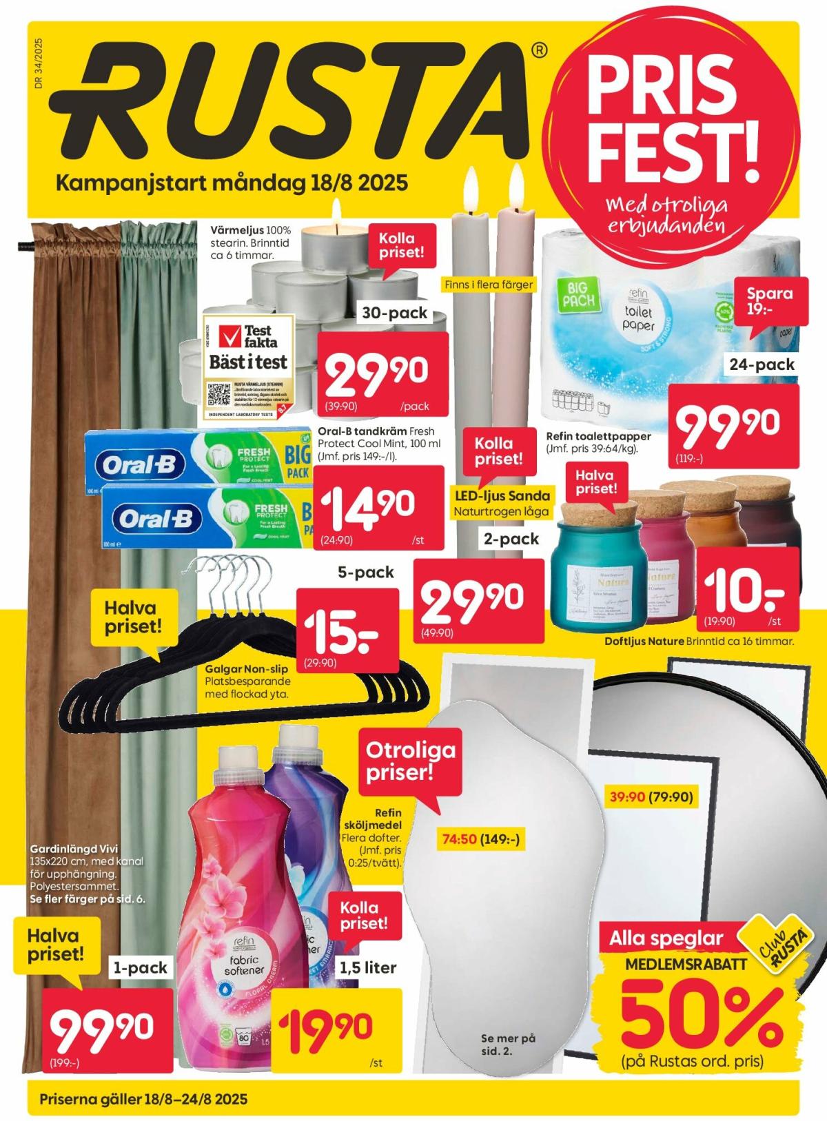 Rusta-reklambladet giltigt från 18/08 - 24/08