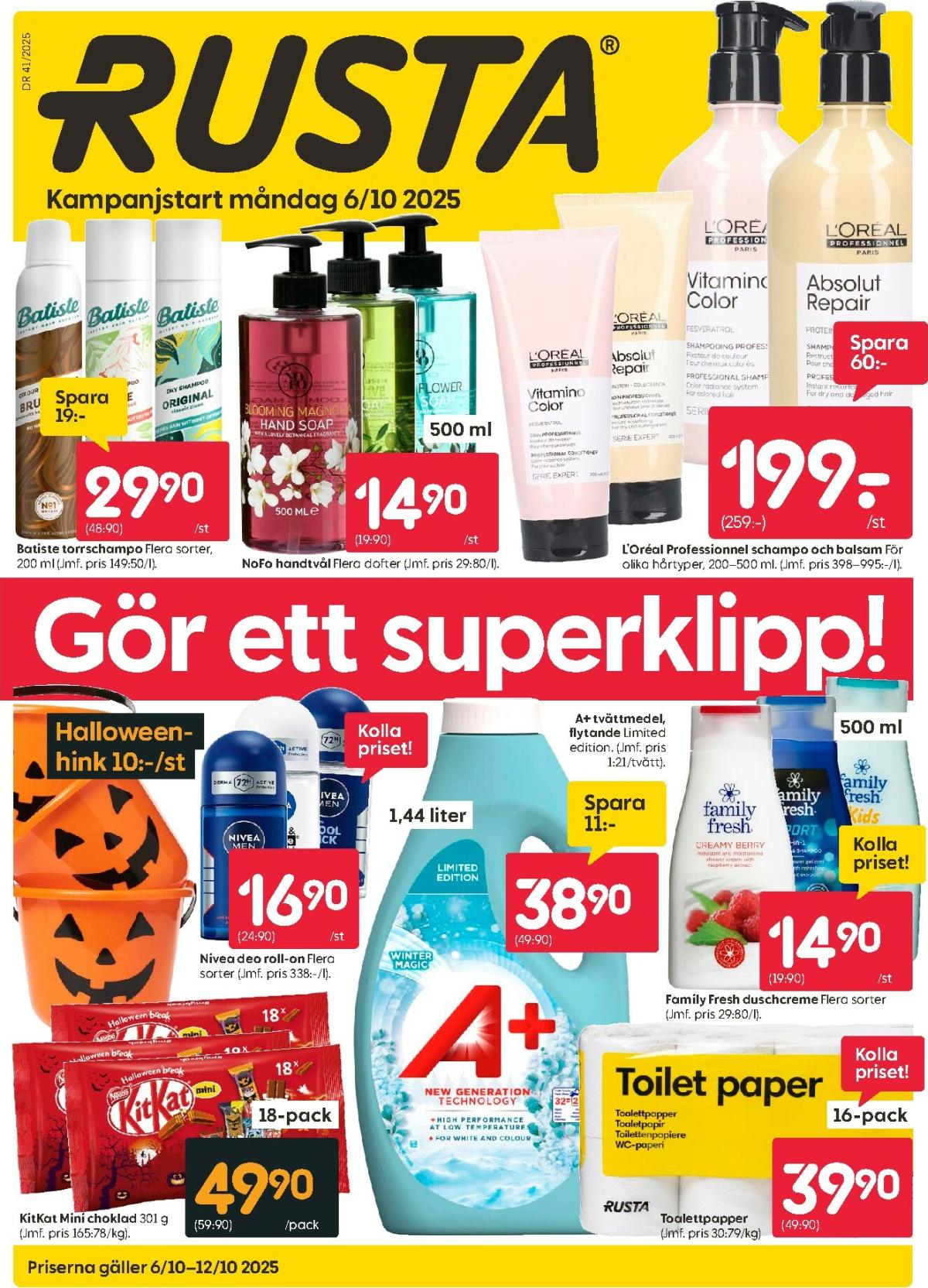 Rusta-reklambladet giltigt från 06/10 - 12/10