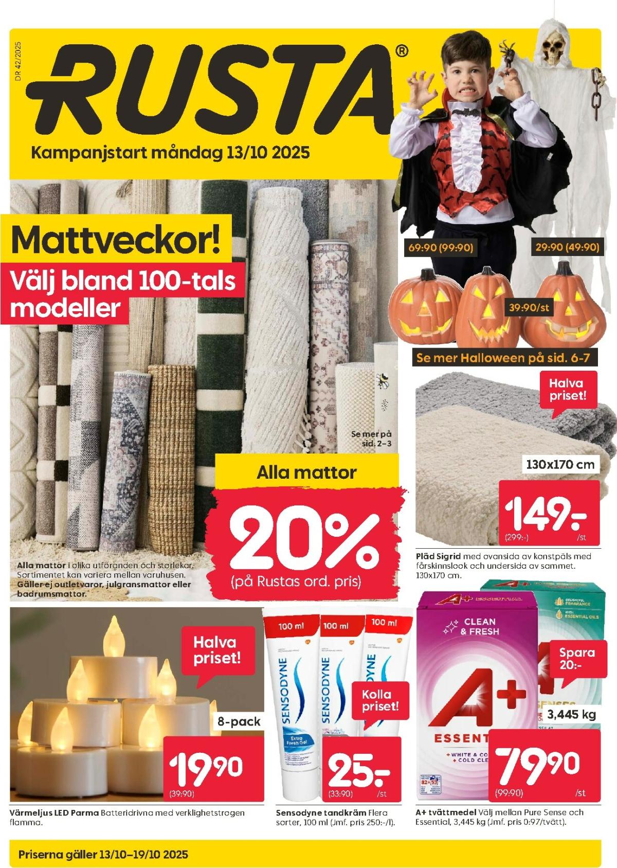 Rusta-reklambladet giltigt från 13/10 - 19/10