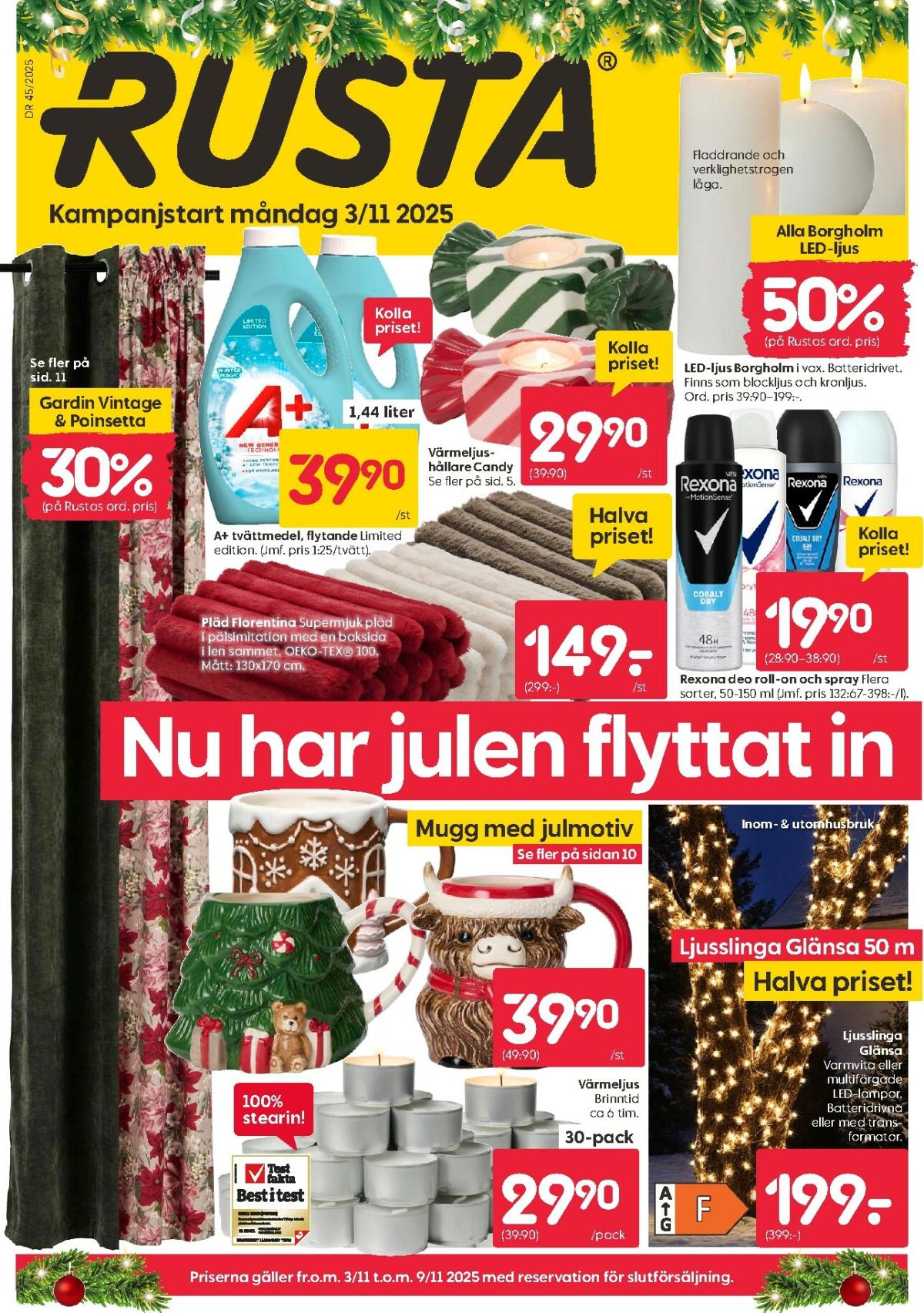 Rusta-reklambladet giltigt från 03/11 - 09/11
