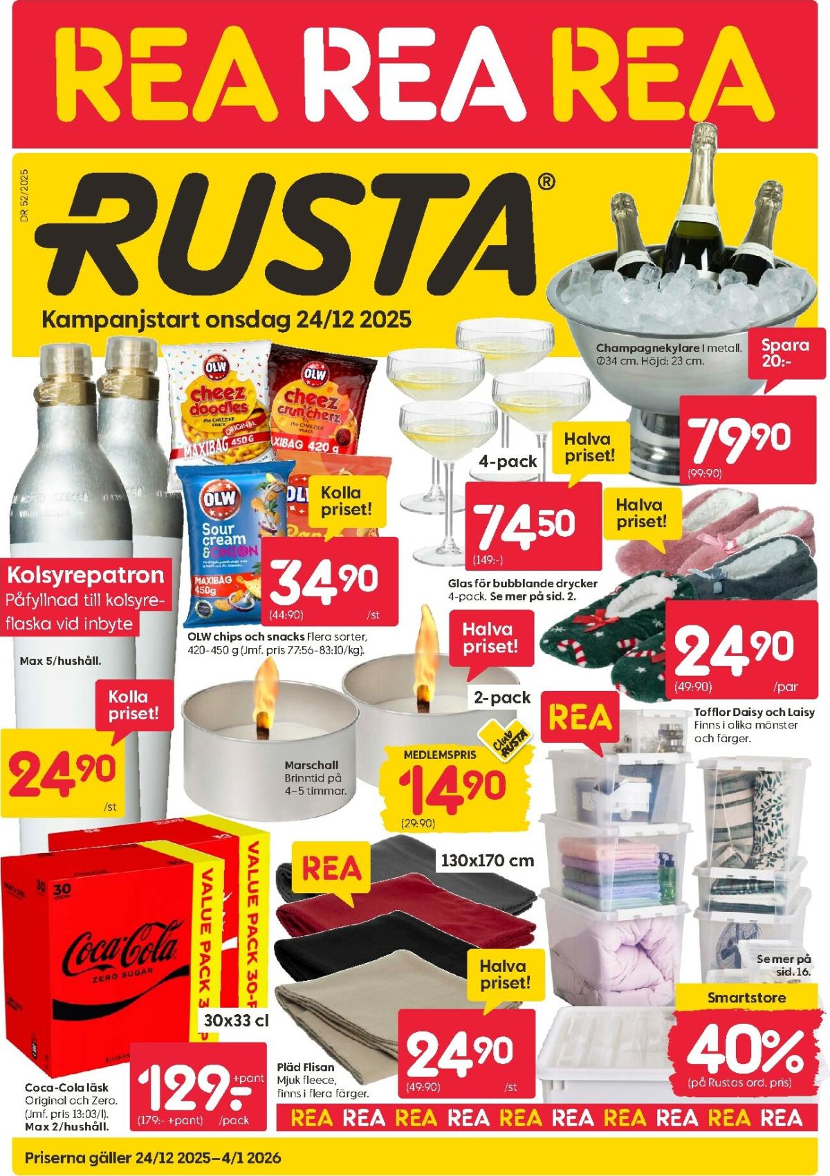 Rusta-reklambladet giltigt från 24/12 - 04/01
