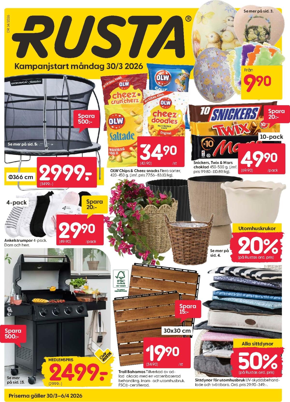 Rusta-reklambladet giltigt från 30/03/2026 - 06/04/2026