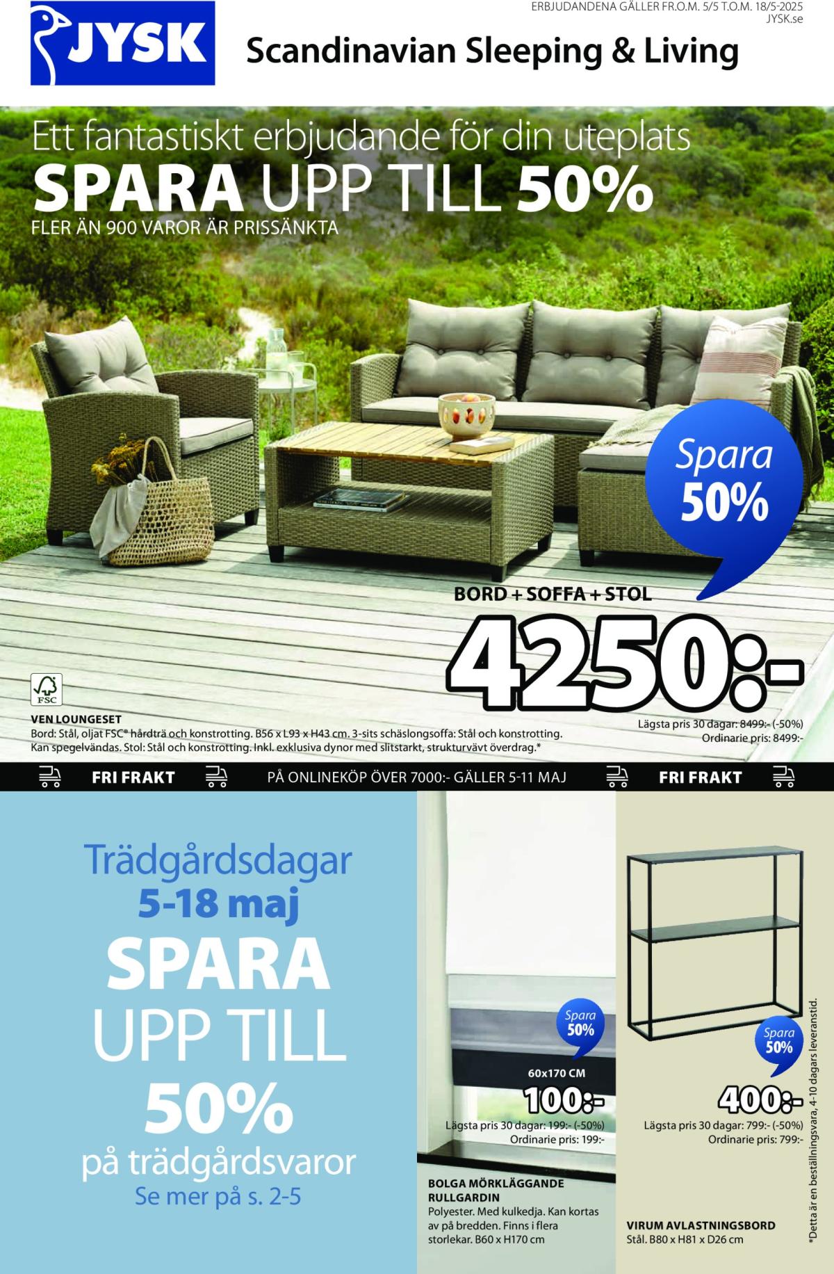 JYSK-reklambladet giltigt från 05/05 - 18/05