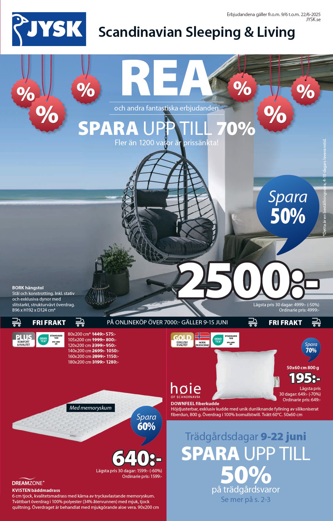 JYSK-reklambladet giltigt från 09/06 - 22/06