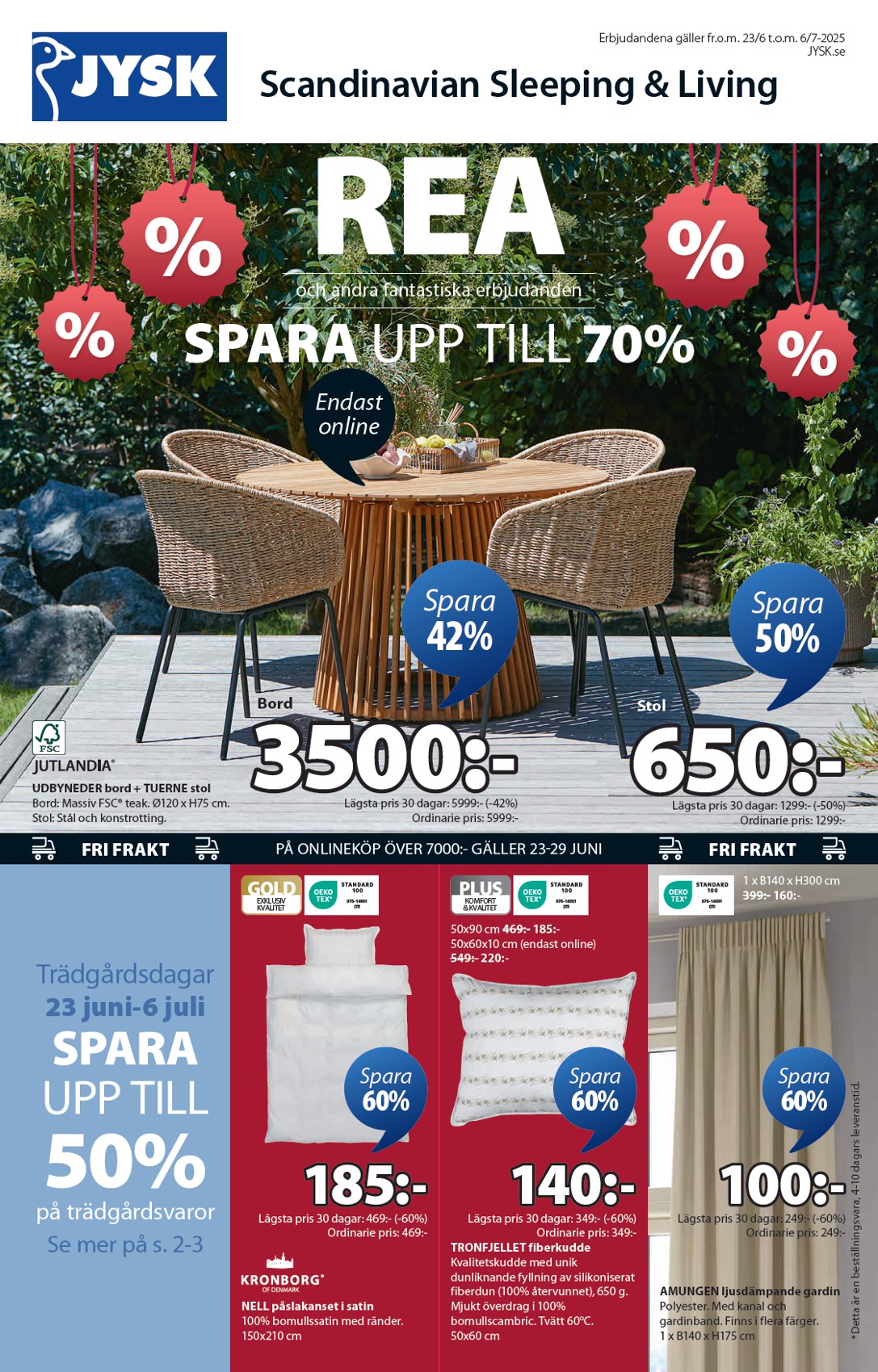 JYSK-reklambladet giltigt från 23/06 - 06/07