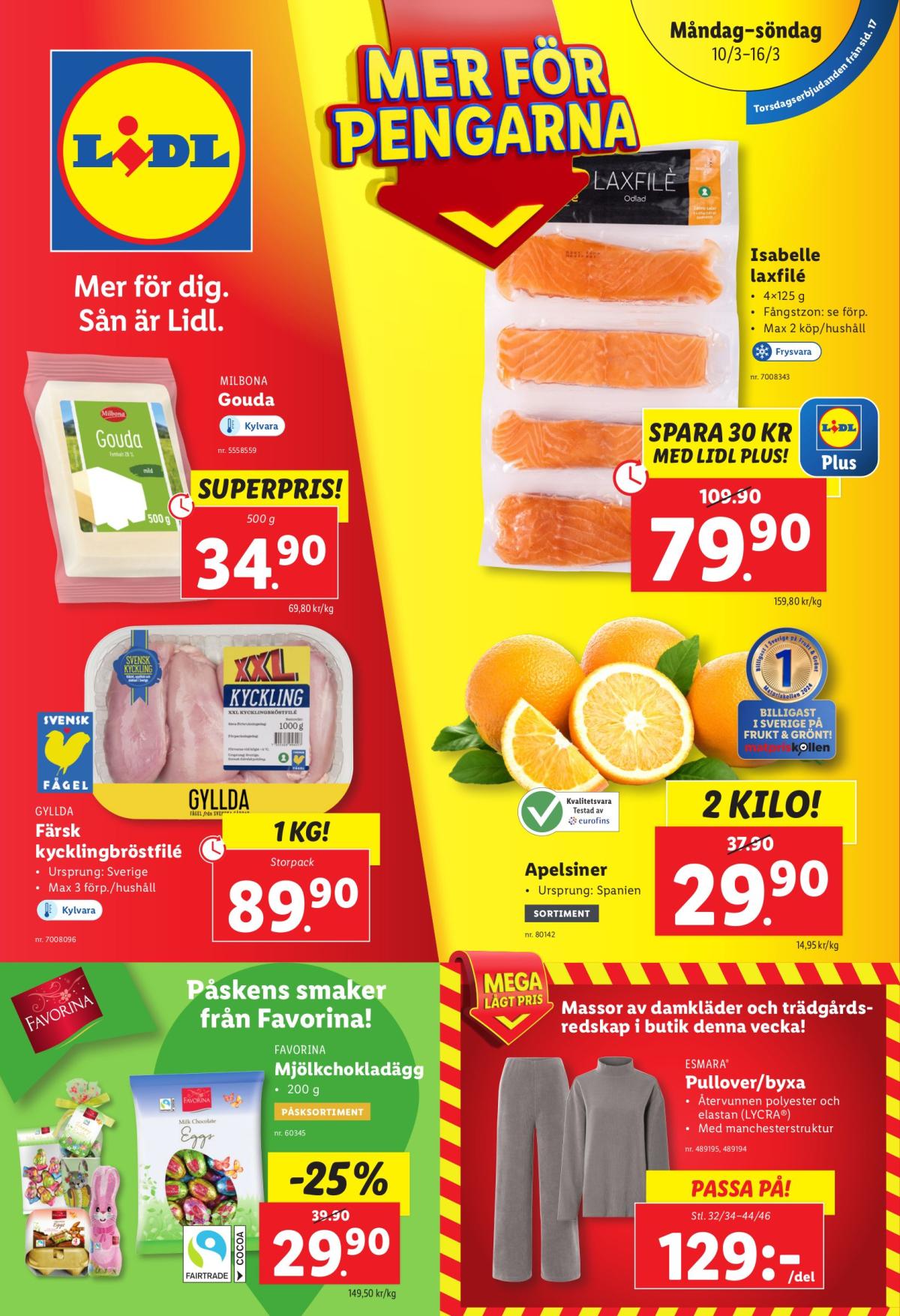 Lidl-reklambladet giltigt från 10/03 - 16/03