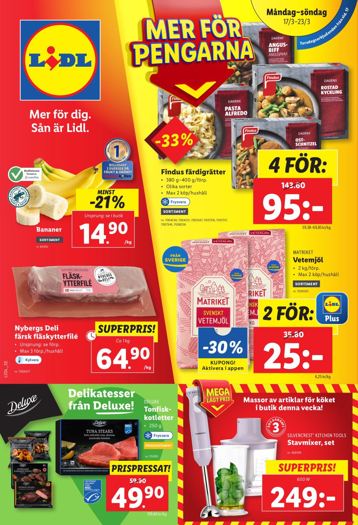 Lidl-reklambladet giltigt från 17/03 - 23/03