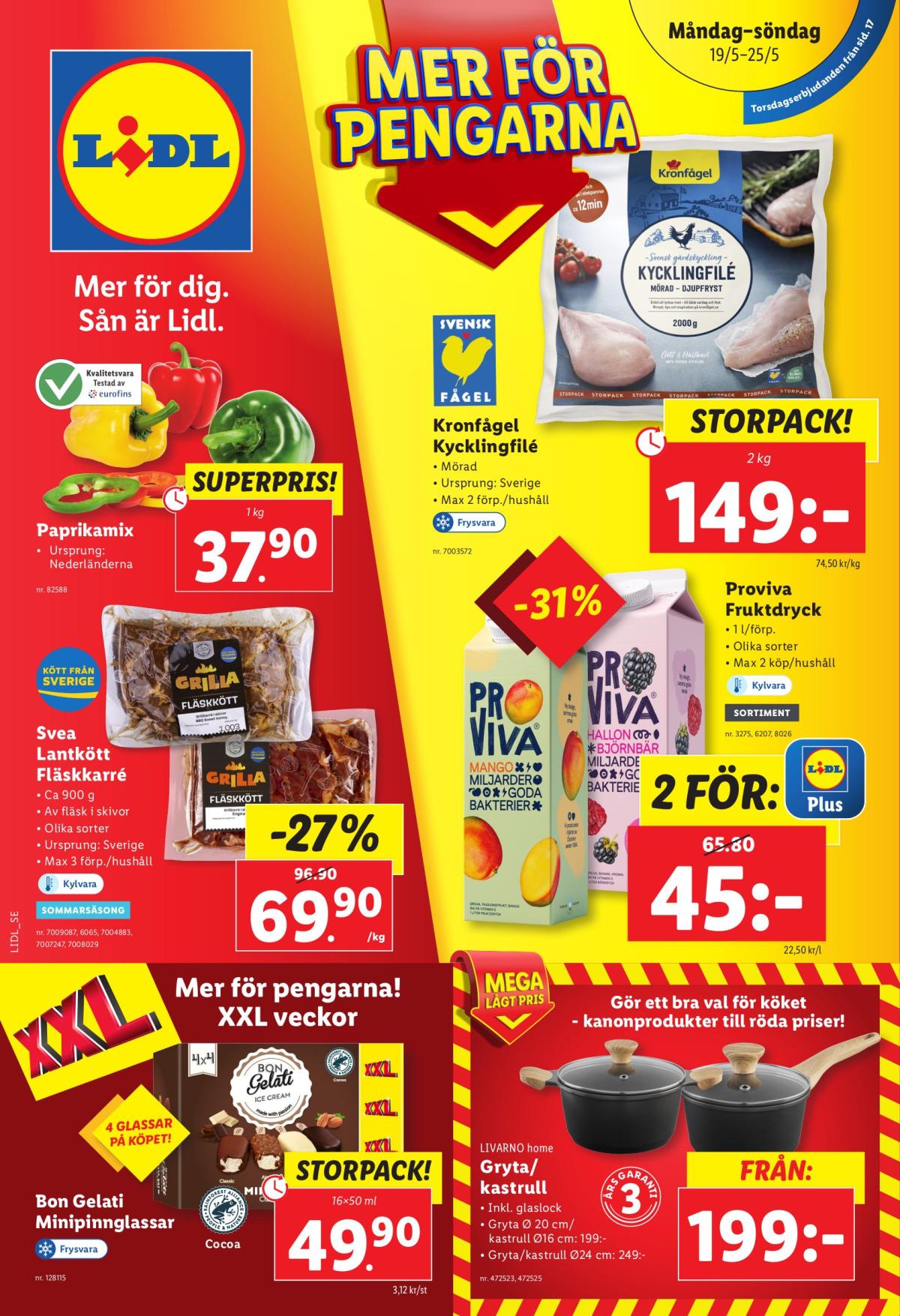 Lidl-reklambladet giltigt från 19/05 - 25/05