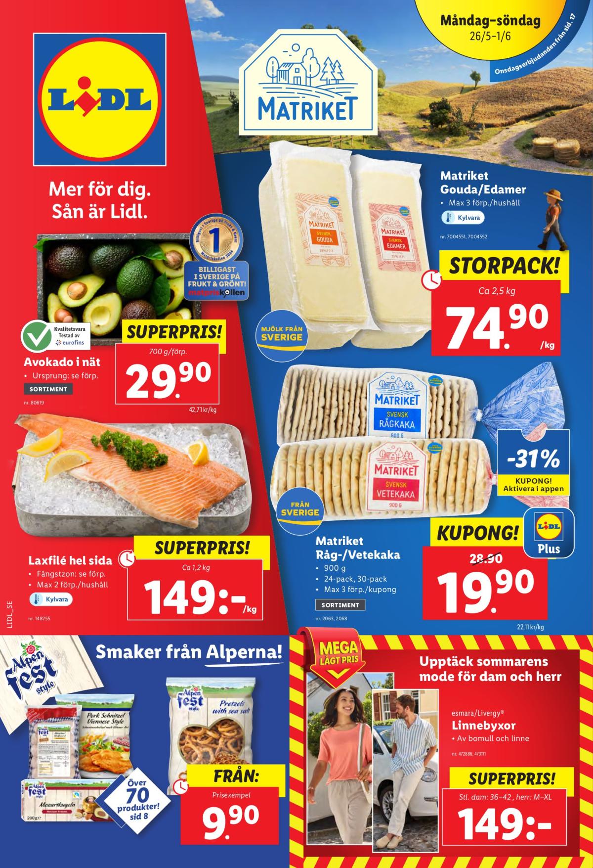Lidl-reklambladet giltigt från 26/05 - 01/06
