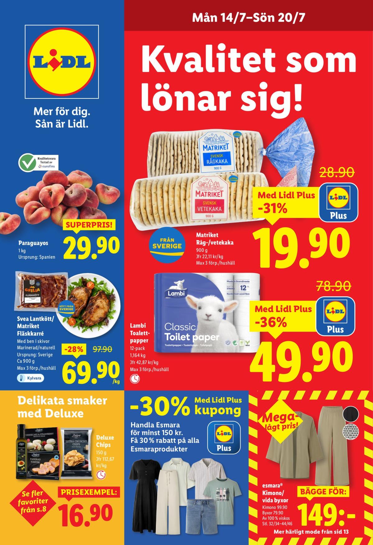 Lidl-reklambladet giltigt från 14/07 - 20/07