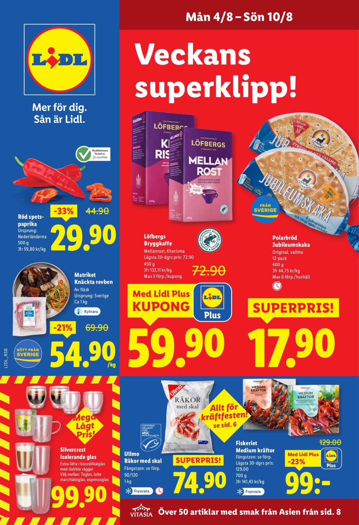 Lidl-reklambladet giltigt från 04/08 - 10/08
