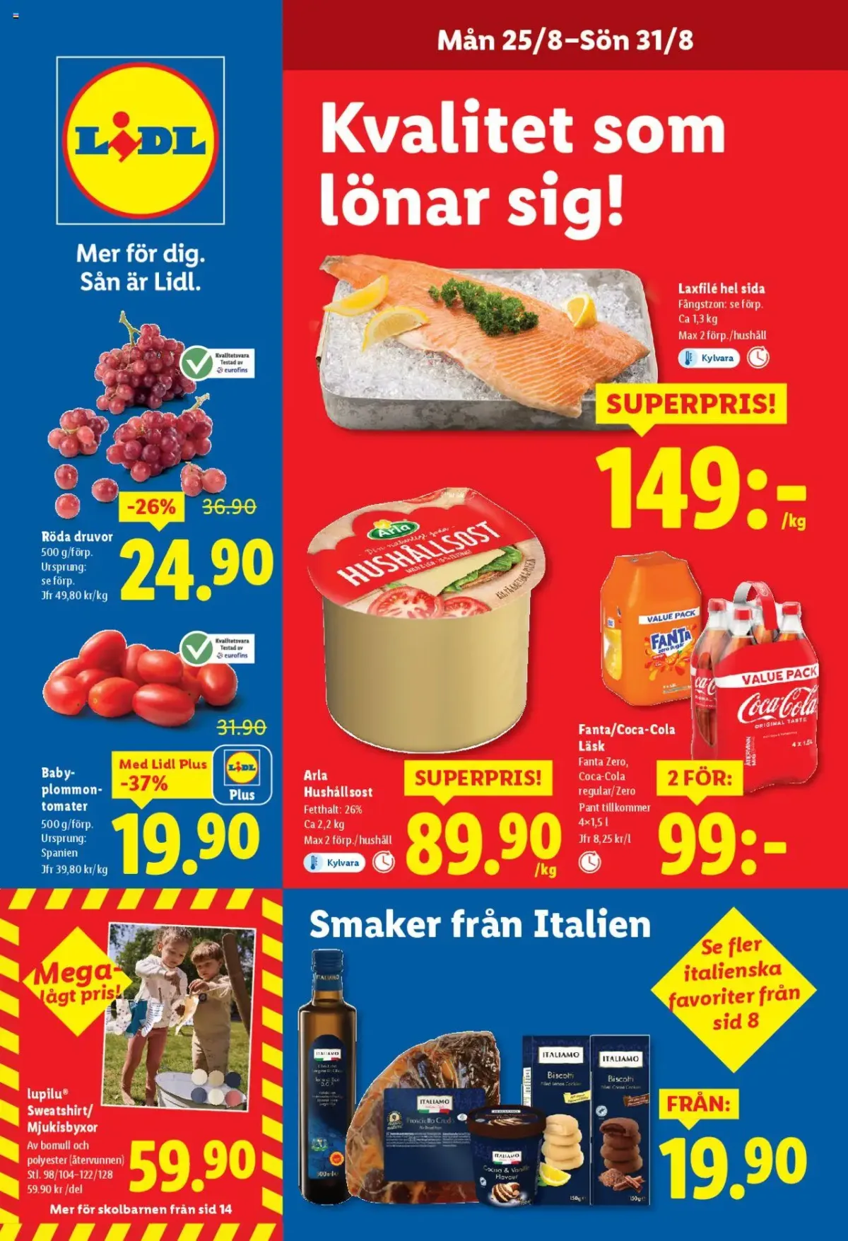 Lidl - erbjudanden från 25/08/2025