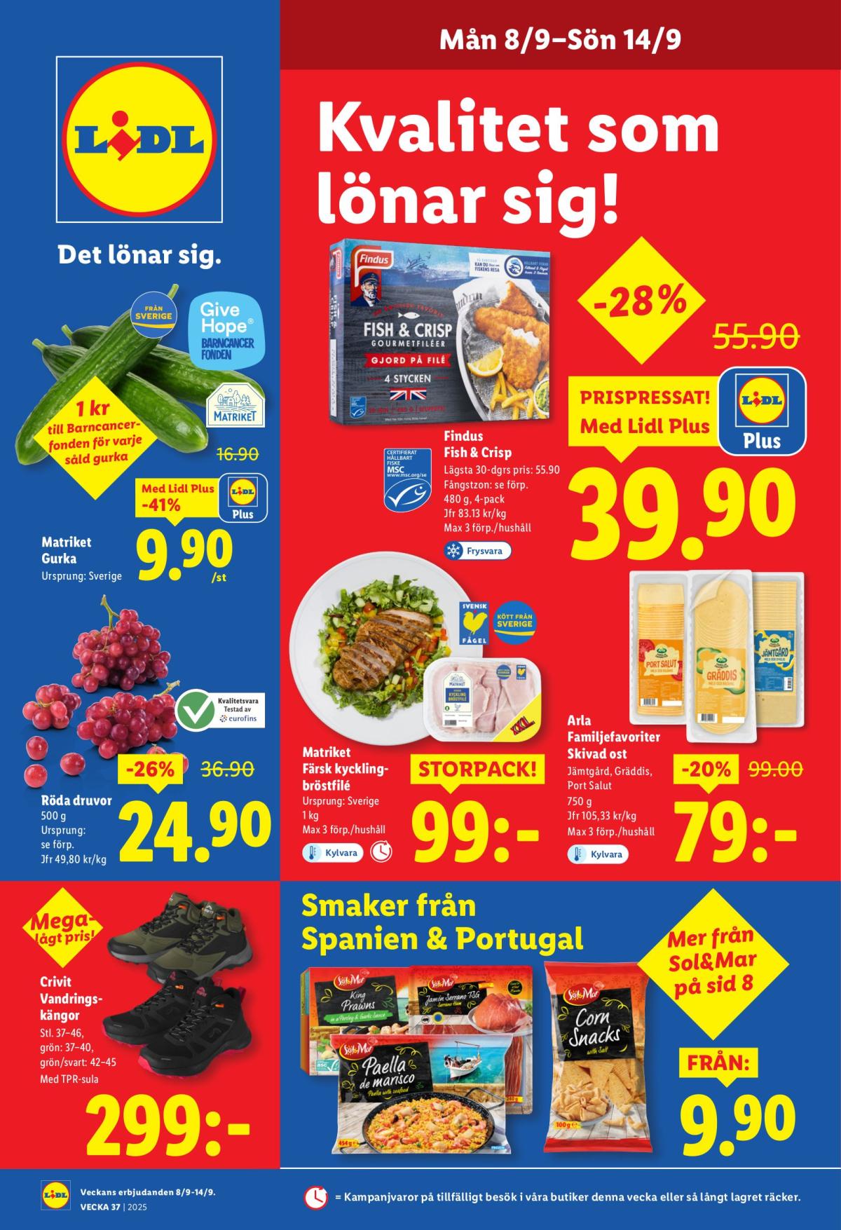 Lidl-reklambladet giltigt från 08/09 - 14/09