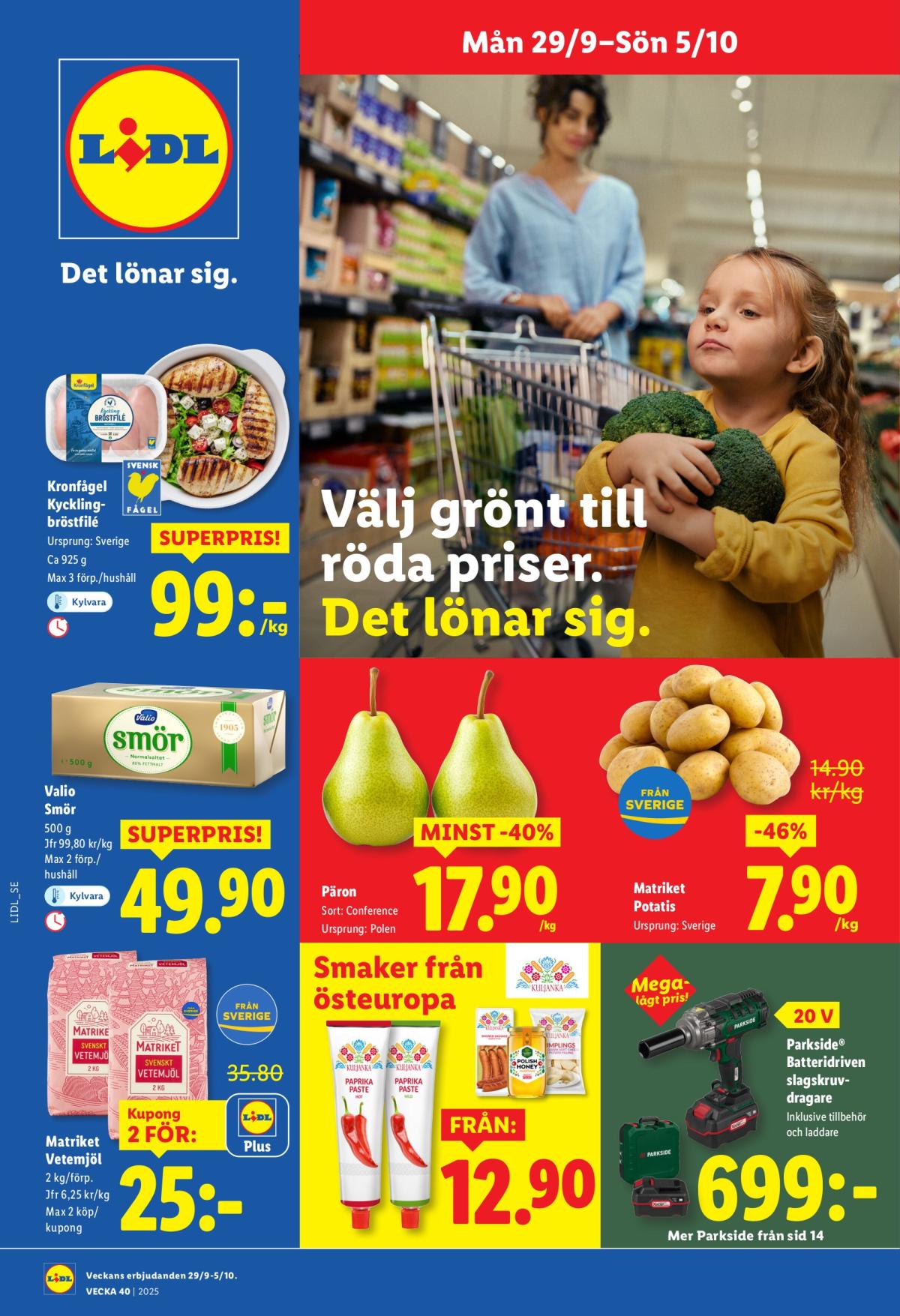 Lidl-reklambladet giltigt från 29/09 - 05/10