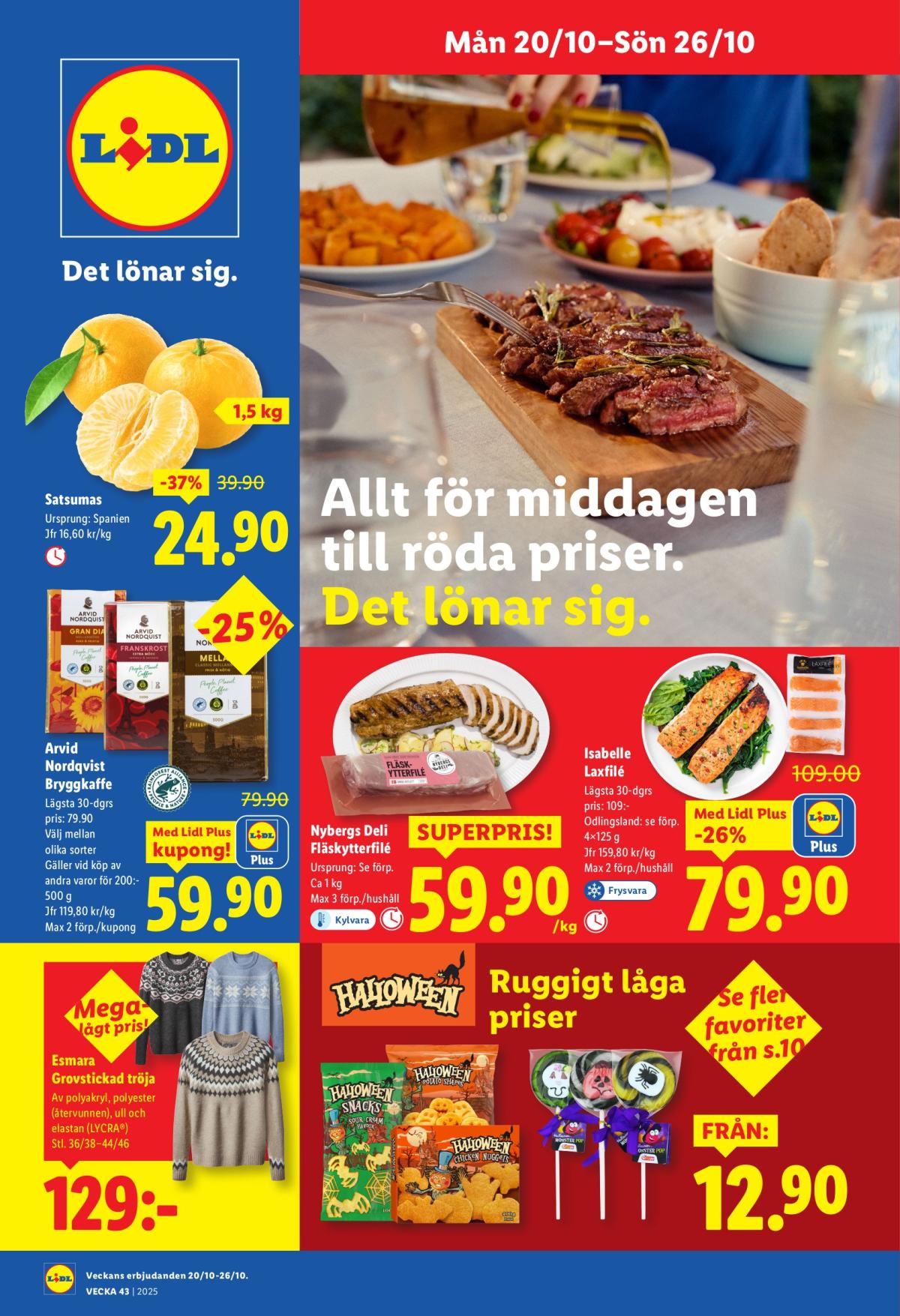 Lidl-reklambladet giltigt från 20/10 - 26/10