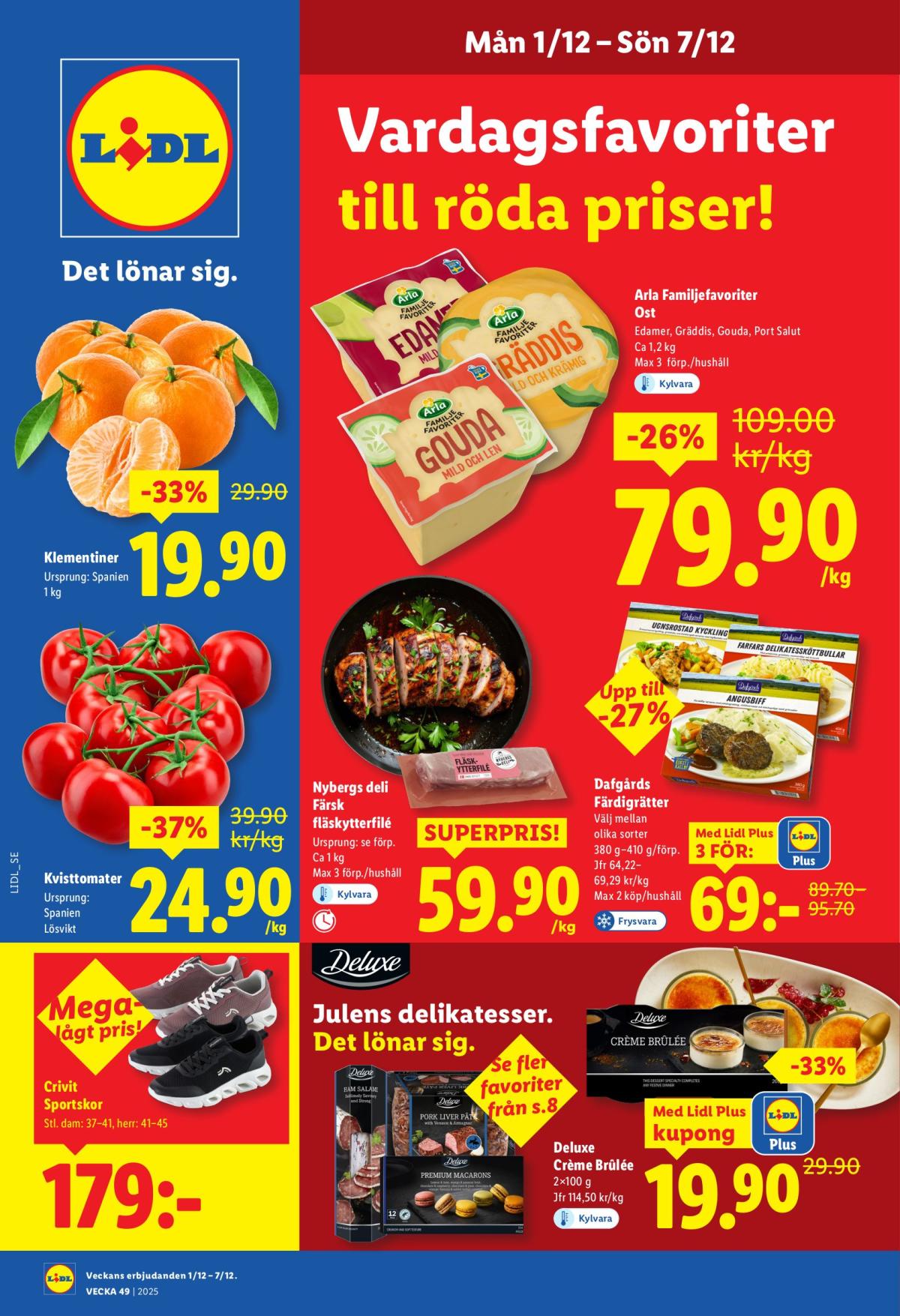 Lidl-reklambladet giltigt från 01/12 - 07/12