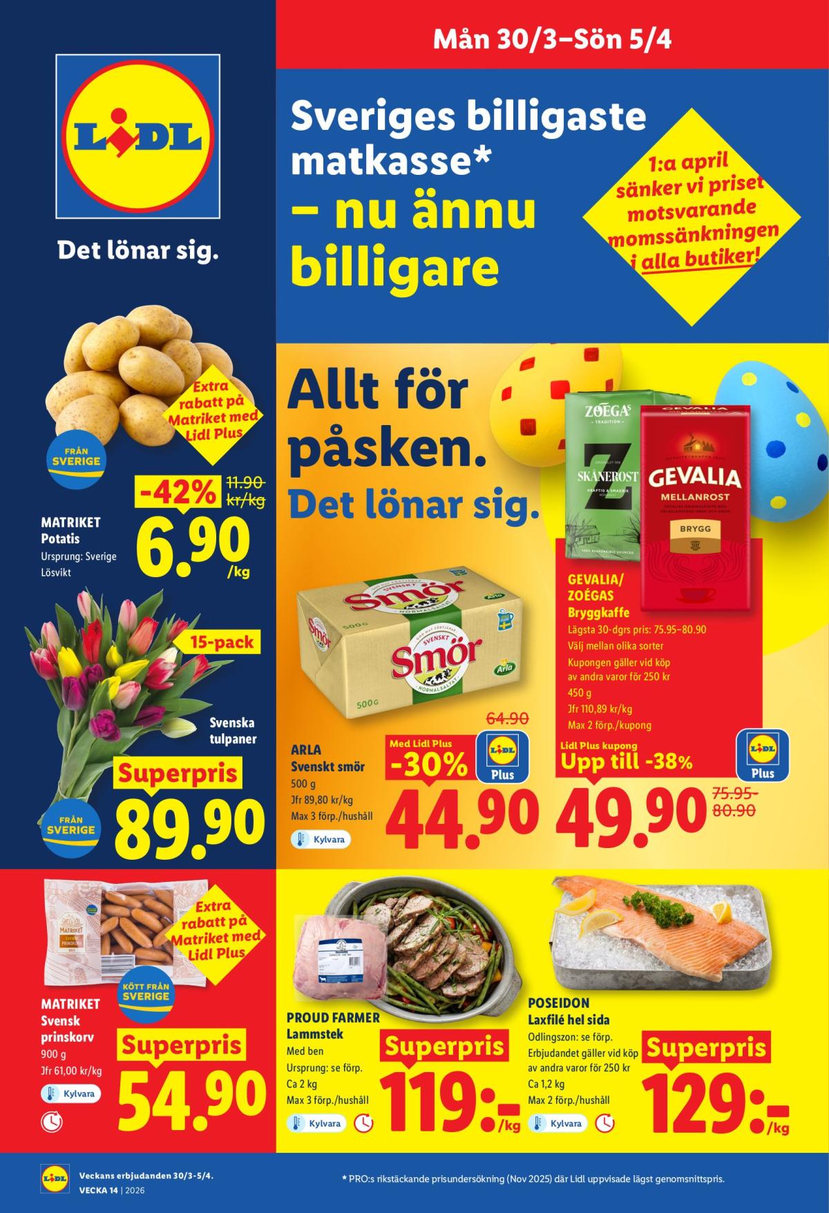 Lidl-reklambladet giltigt från 30/03/2026 - 05/04/2026