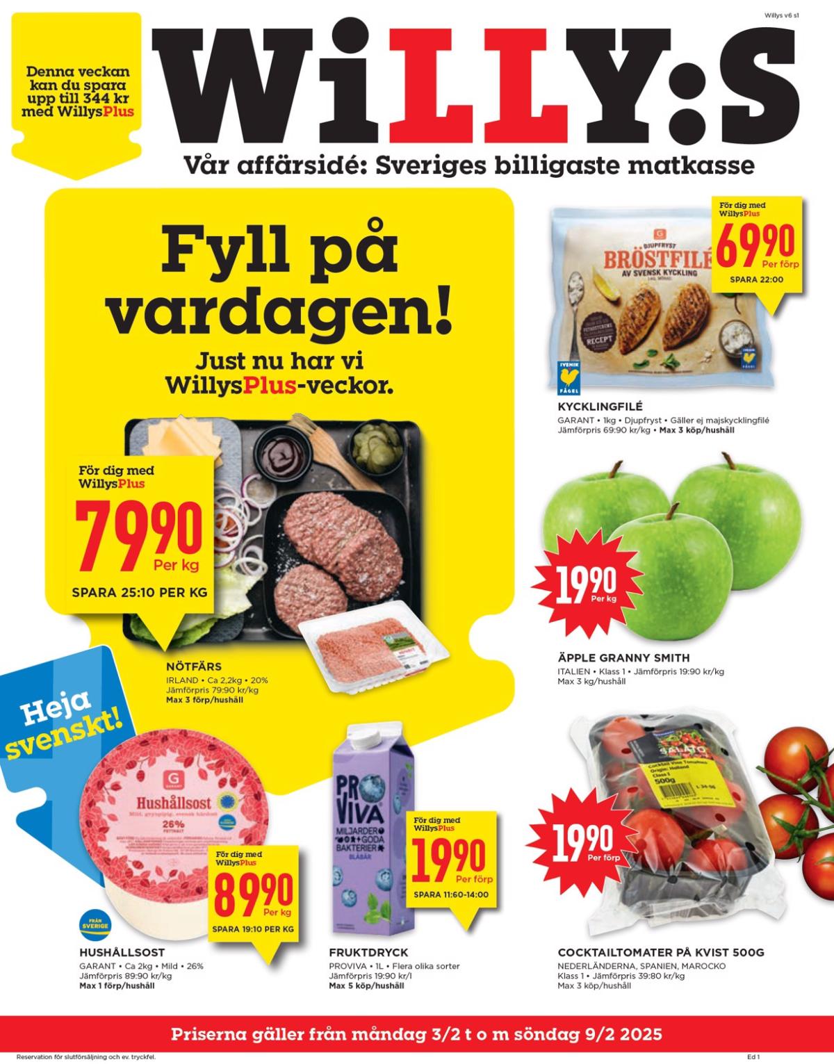 Willy's-reklambladet giltigt från 03/02 - 09/02