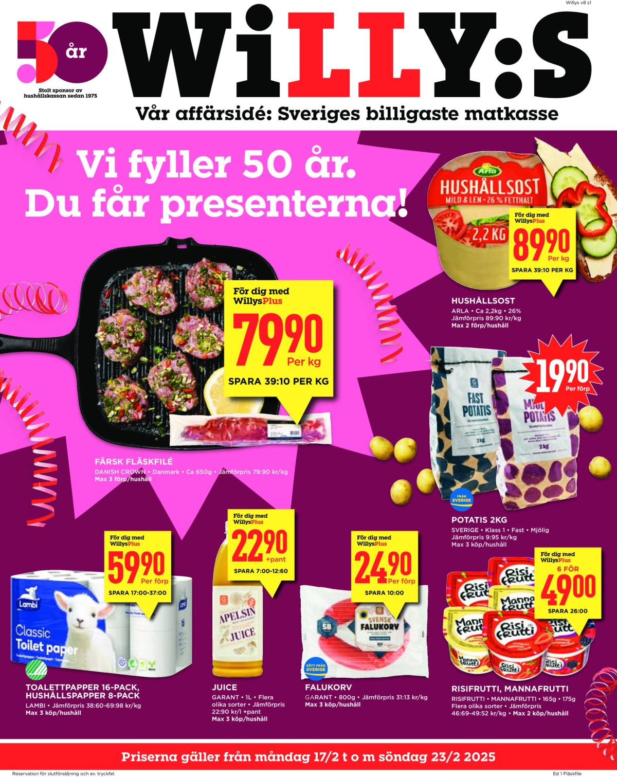 Willy's-reklambladet giltigt från 17/02 - 23/02