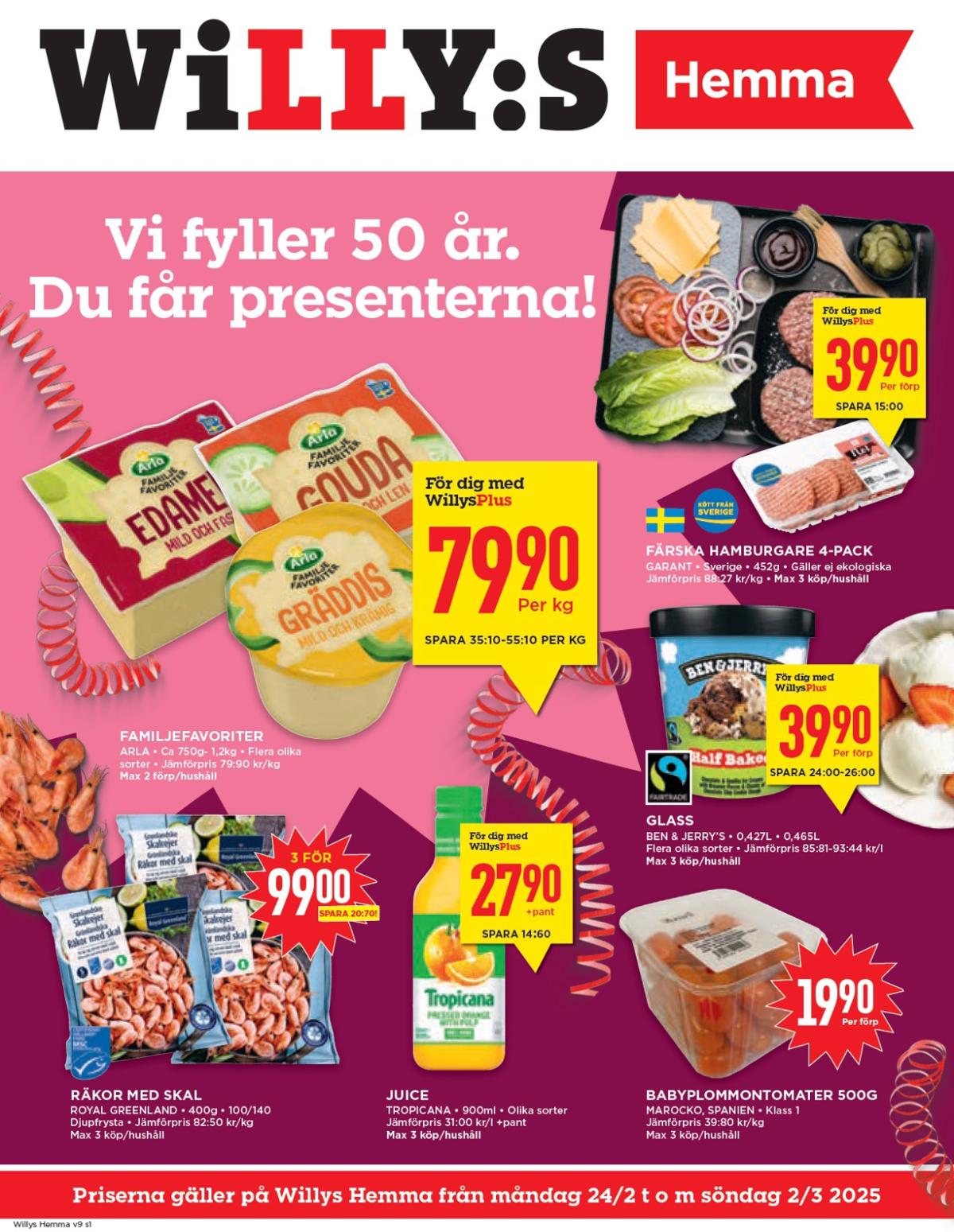 Willy's - Hemma-reklambladet giltigt från 24/02 - 02/03