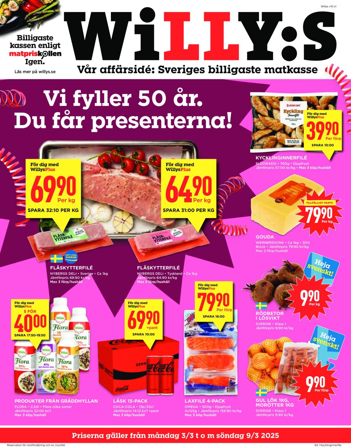 Willy's-reklambladet giltigt från 03/03 - 09/03