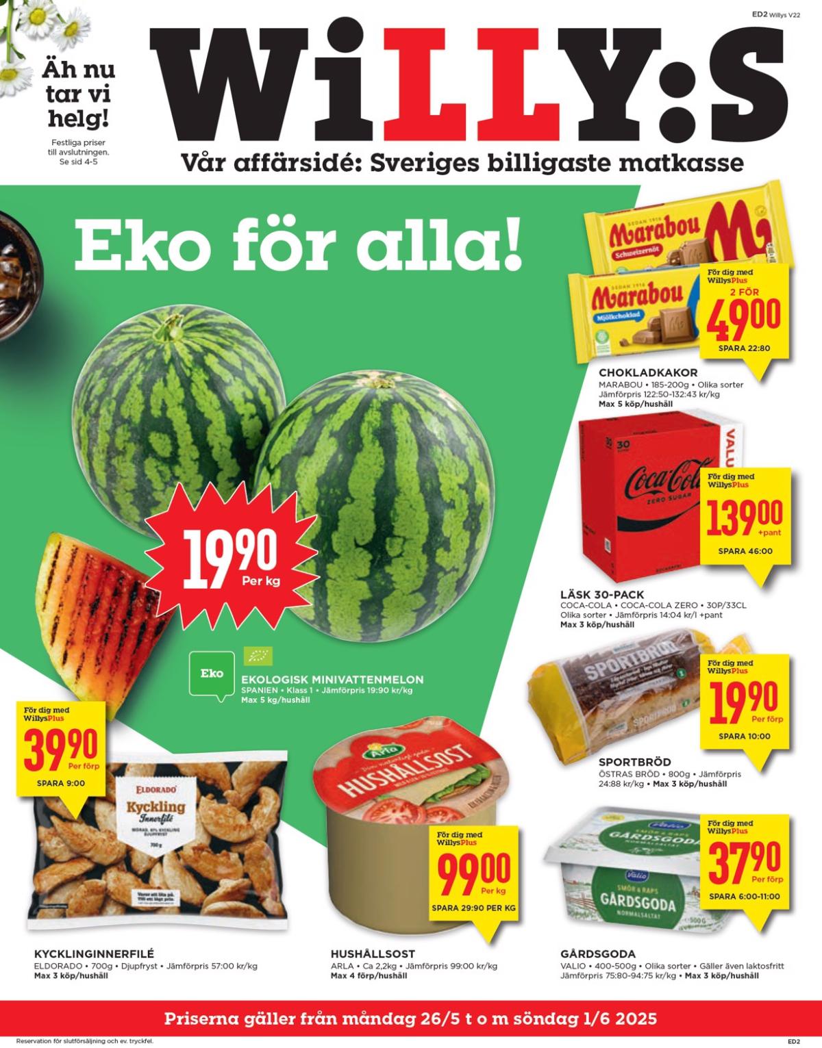 Willy's-reklambladet giltigt från 26/05 - 01/06