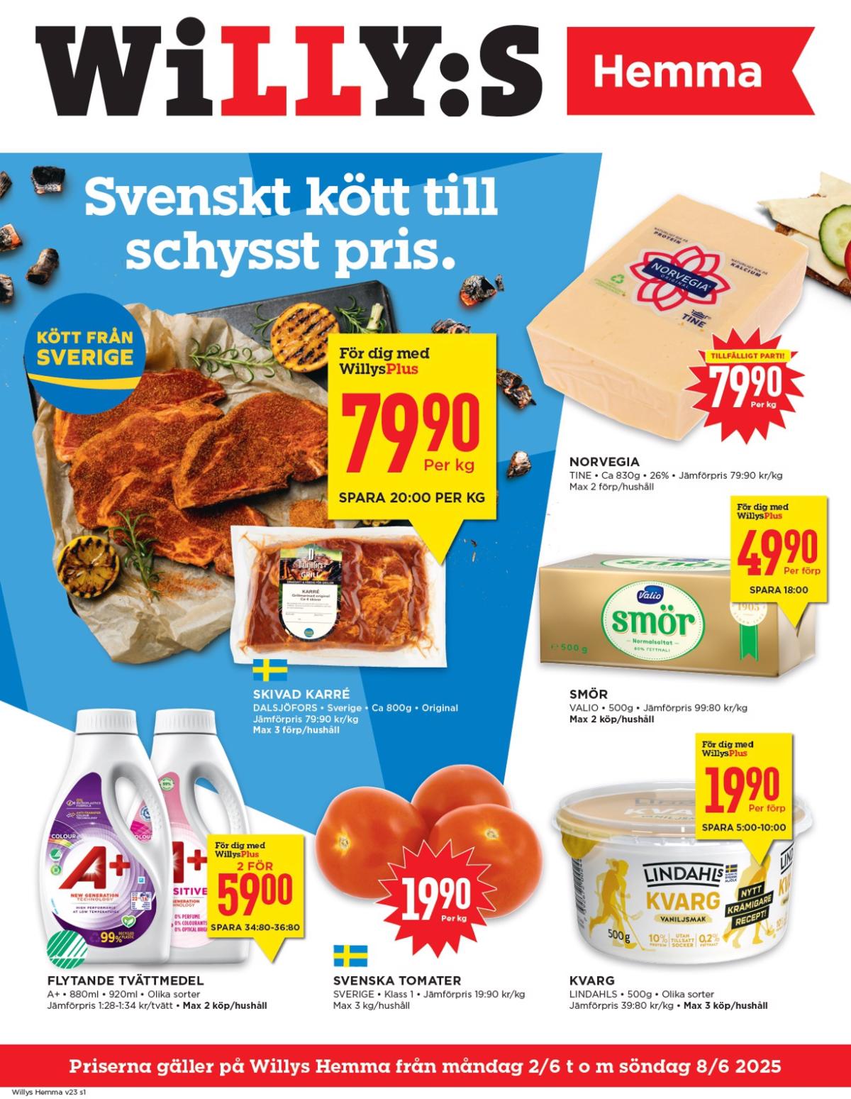 Willy's - Hemma-reklambladet giltigt från 02/06 - 08/06