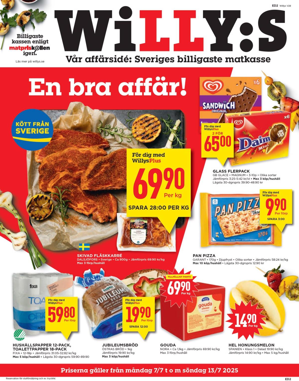 Willy's-reklambladet giltigt från 07/07 - 13/07