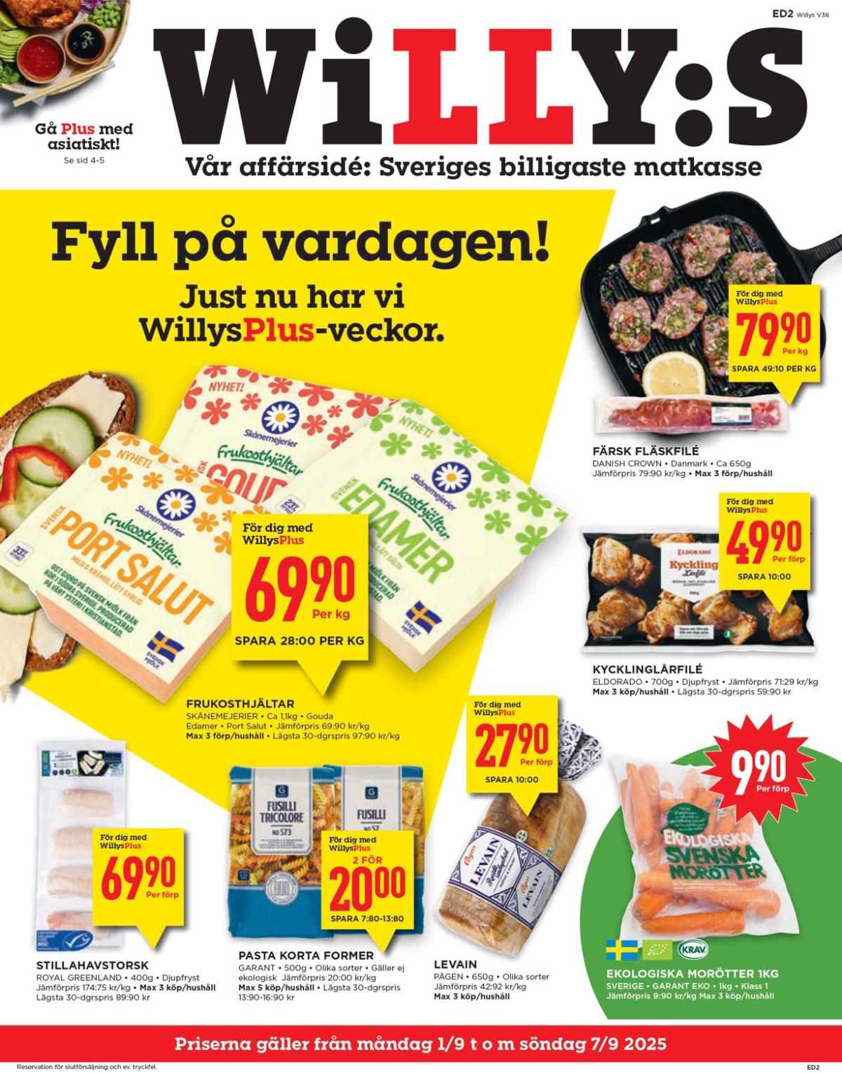Willy's-reklambladet giltigt från 01/09 - 07/09