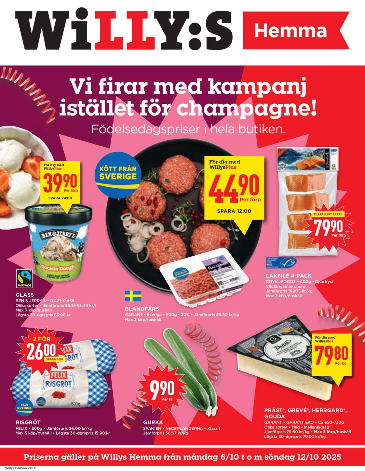Willy's - Hemma-reklambladet giltigt från 06/10 - 12/10