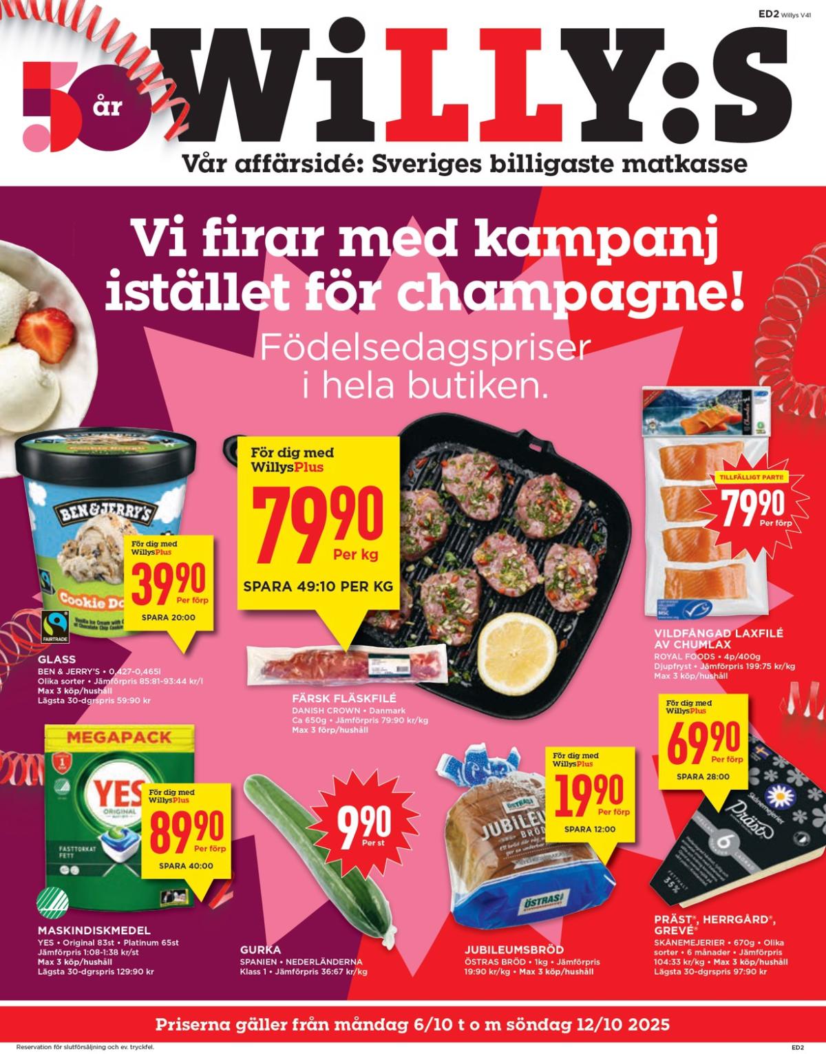 Willy's-reklambladet giltigt från 06/10 - 12/10