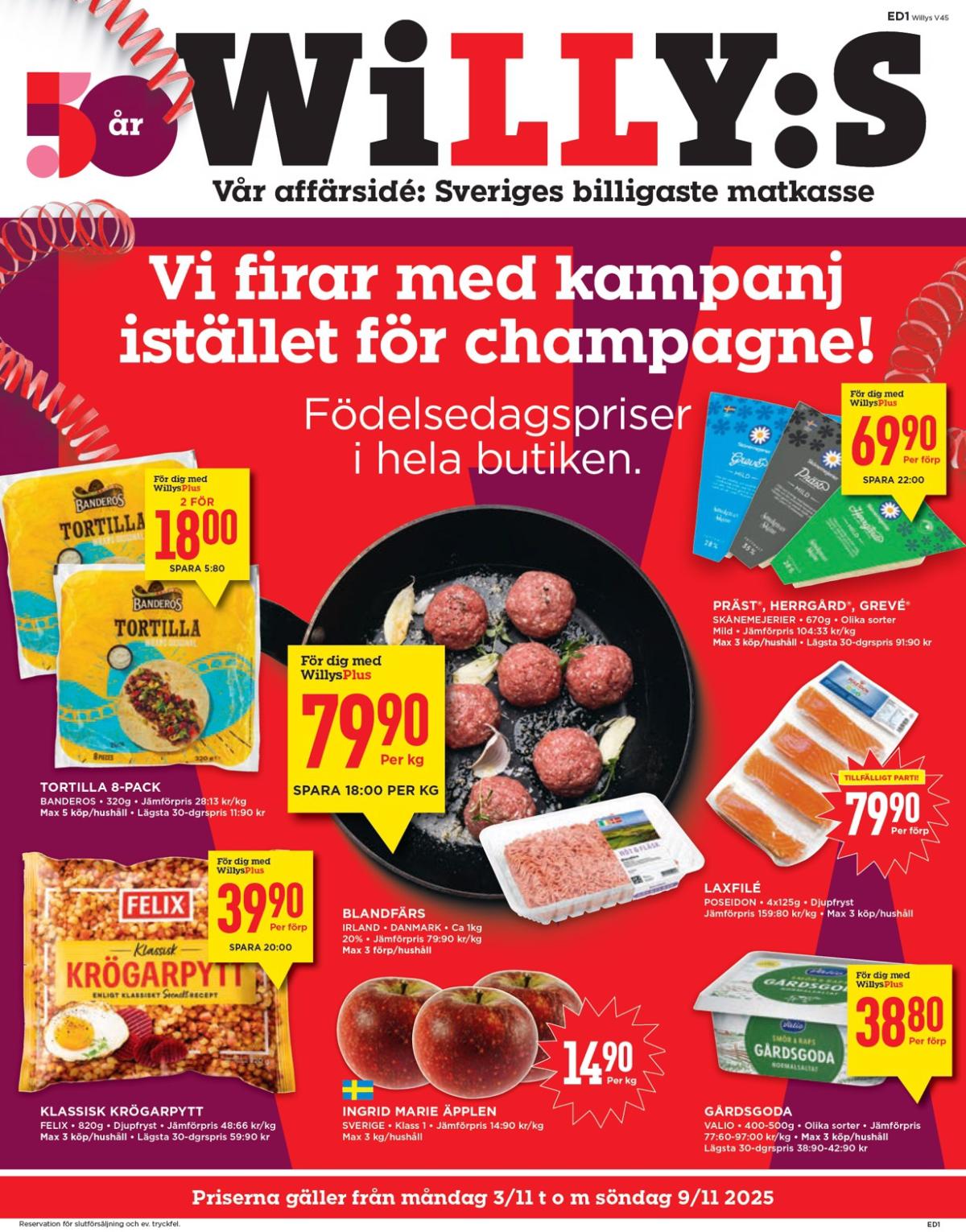 Willy's-reklambladet giltigt från 03/11 - 09/11