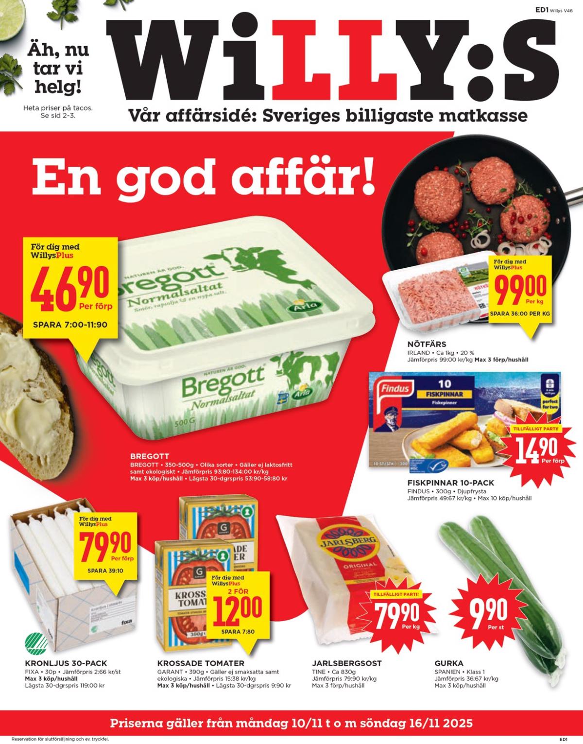 Willy's-reklambladet giltigt från 10/11 - 16/11